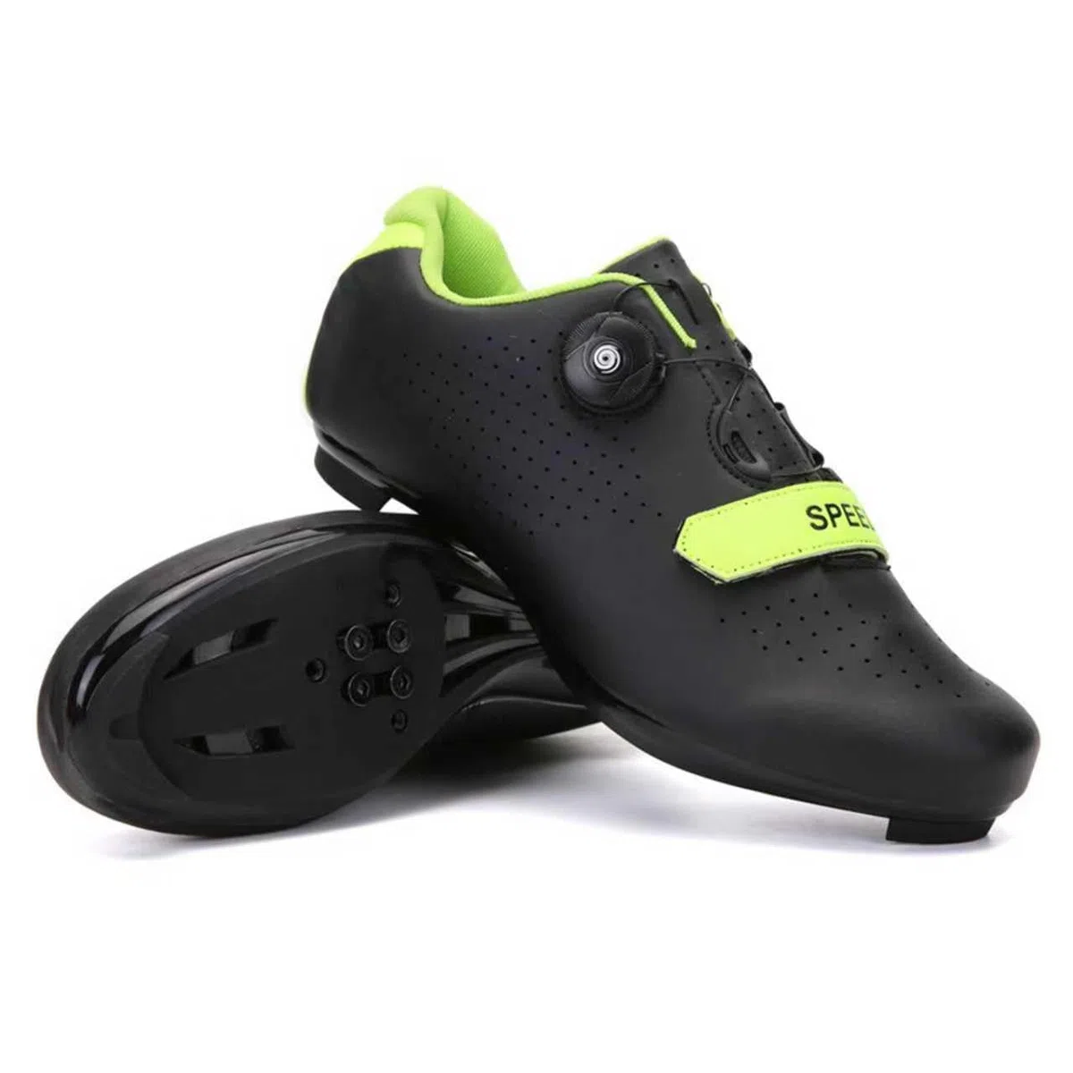 Tinta Unita Scarpe da Ciclismo, Uomo Donna Scarpa da Bici da Strada E MTB, Sneakers Ginnastica Professionali per Esterni Compatibili con Peloton SPD/SPD-SL e Look