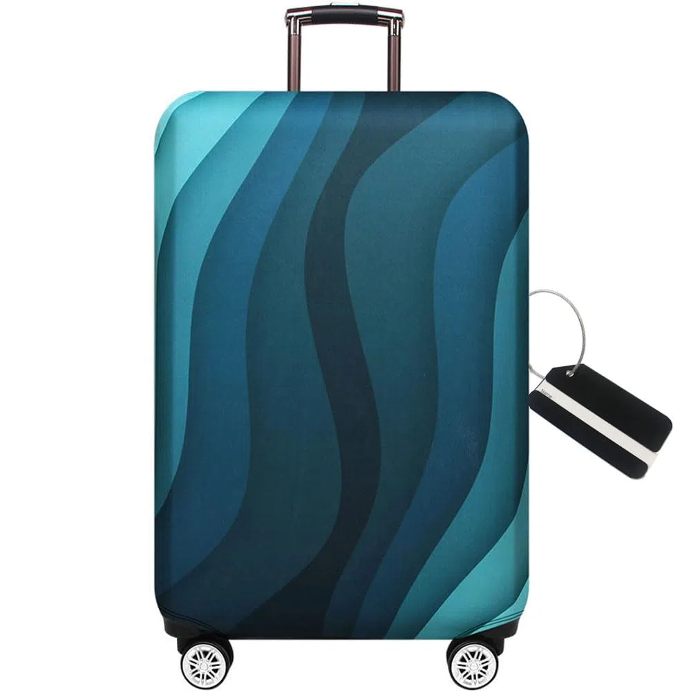 MosaiRudo Spessore Elastico Coperture per Valigie Applicare alla 18 ''-32 ''Valigie, Viaggio Luggage Trolley Case Suitcase Luggage Cover Protector (Stripe, L)