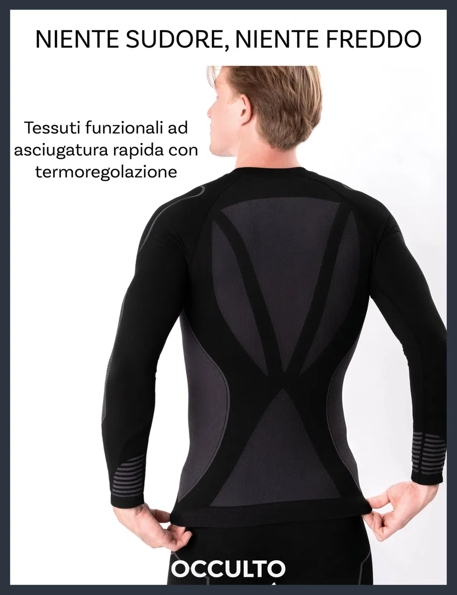 Occulto Intimo Termico Invernale Set Uomo (Modello: James)