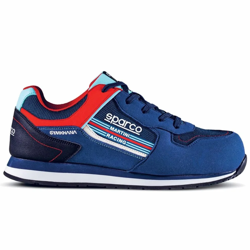 Sparco - Gymkhana Martini - ESD S1PS SR FO HRO - Scarpe Antinfortunistiche Leggere - Metal Free - Suola Antiscivolo - Calzatura di Sicurezza - Stile Sneakers e livrea Ufficiale Martini Racing - 43 EU