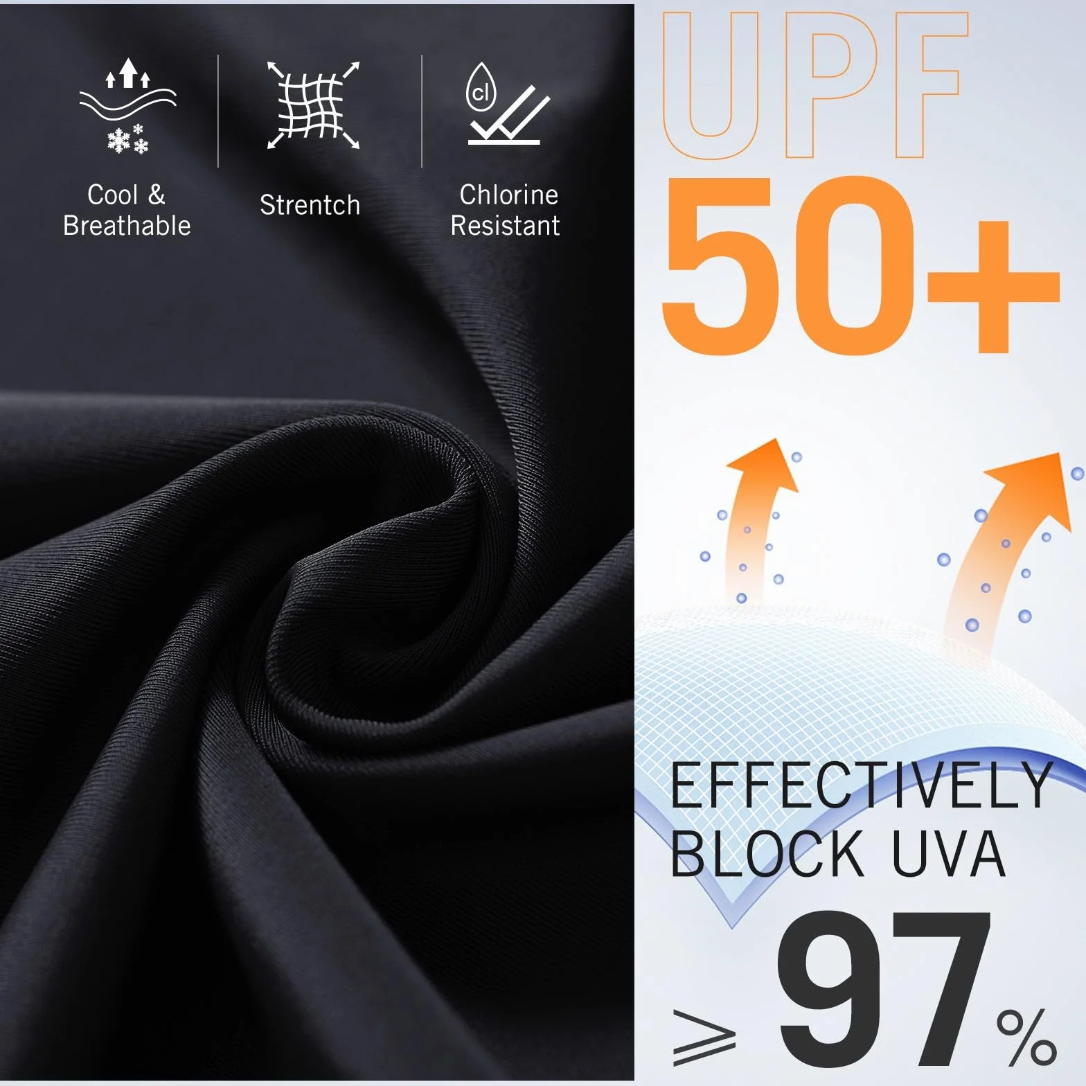 baleaf Pantaloncini da Bagno Donna UV Protezione Lunghezza al Ginocchio Costumi da Bagno Alta Vita con Tasche
