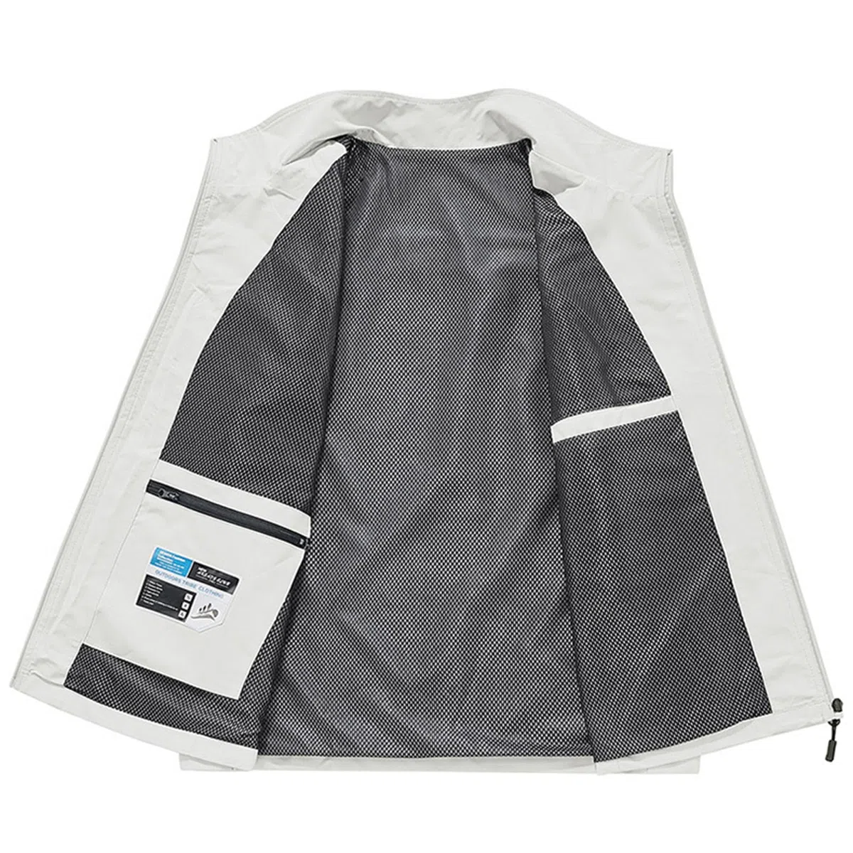 Gilet da uomo in softshell, casual, per pesca, fotografia, leggero, con tasche multiple, aggiungi il tuo design