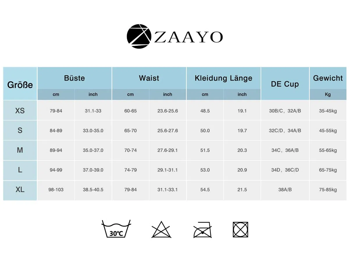 ZAAYO Maglia a maniche lunghe basic sportiva da donna, a compressione, a maniche lunghe