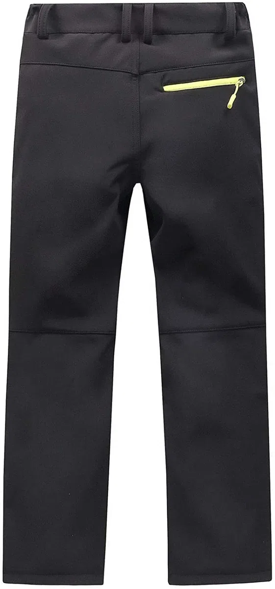 Pantaloni impermeabili per bambini Softshell Pantaloni con foderato in pile Ragazzi Ragazze Outdoor Trekking Pantaloni per Inverno Sciare Vacanze & Snowboard