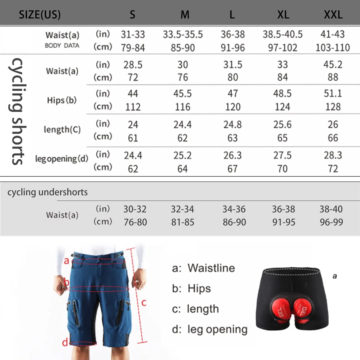 ARSUXEO Pantaloncini da Ciclismo da Uomo dalla vestibilità Ampia MTB Pantaloni Sportivi Outdoor idrorepellenti con 7 Tasche 1202