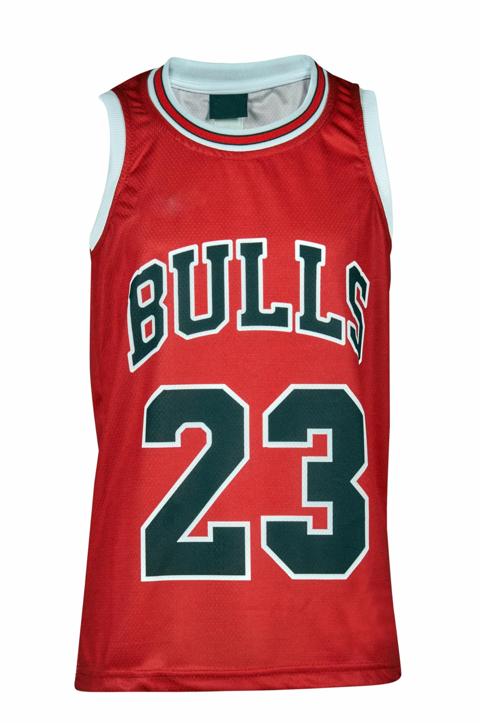 Set di maglia da basket per bambini, bianco, rosso, nero, con pantaloncini per appassionati di basket (4-13 anni)