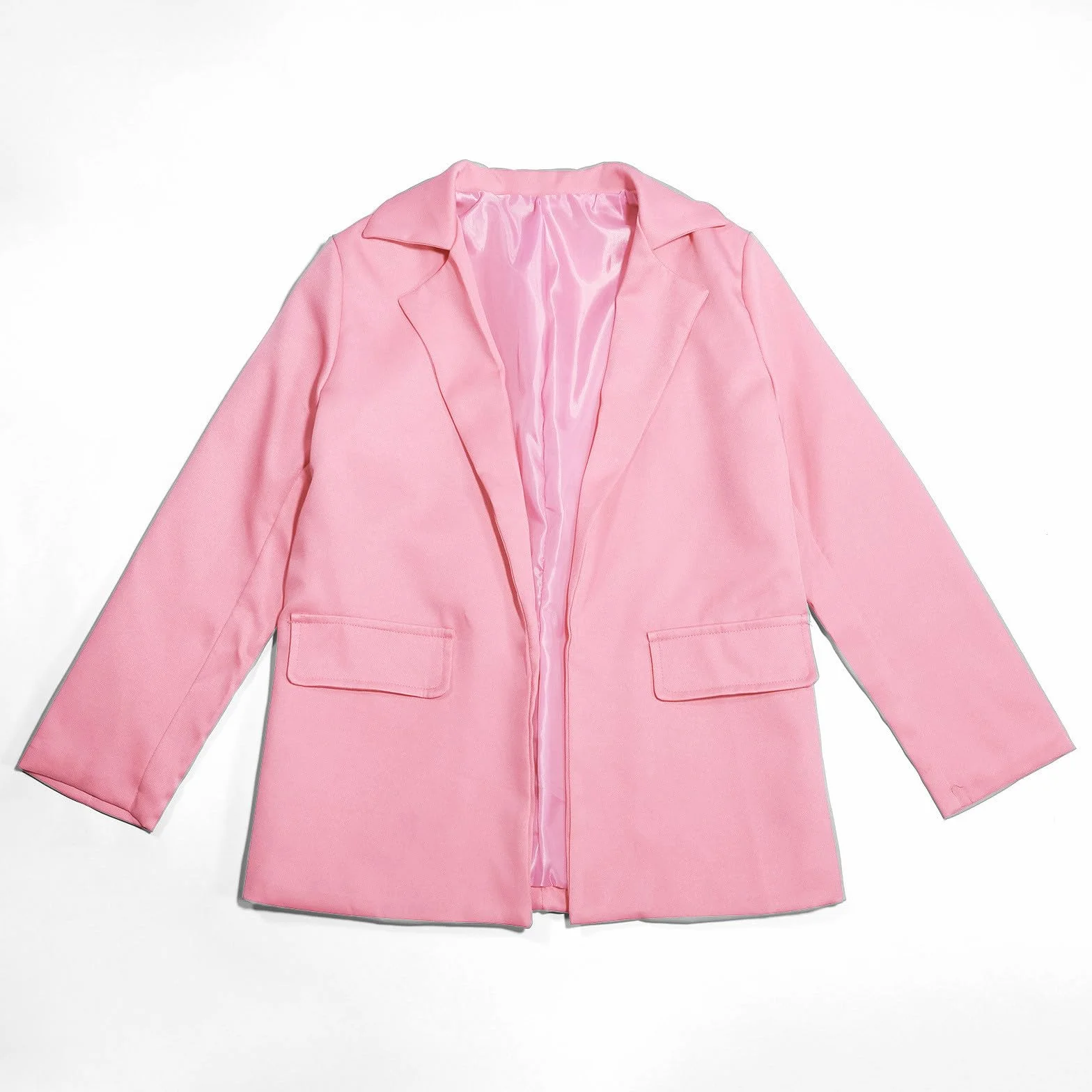 2025 - Giacca blazer da ragazza, maniche lunghe, collo a risvolto con tasca interna, apertura frontale, abito casual blazer per bambini camicetta donna