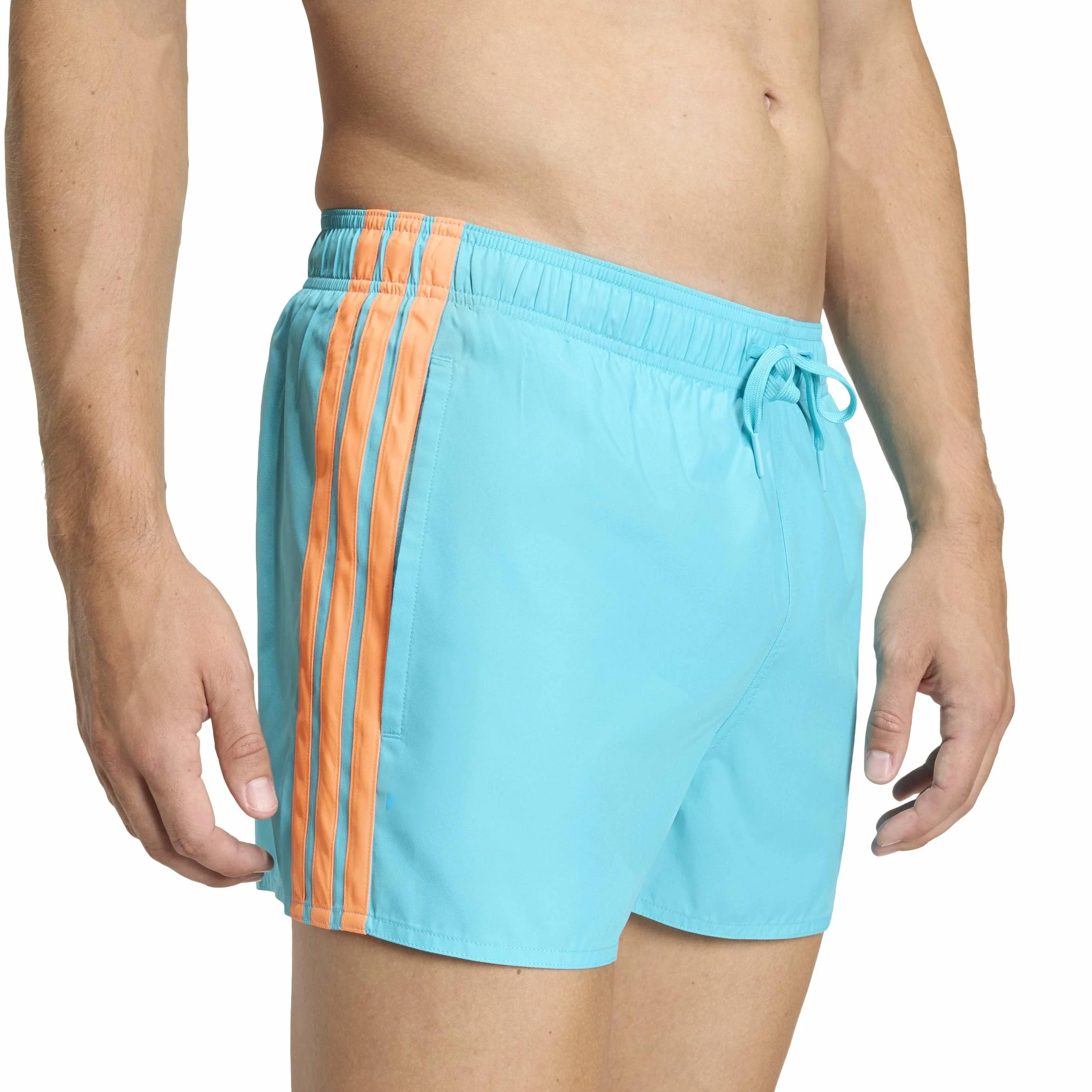 adidas Men Pantaloncini da Bagno a 3 Strisce da 3 Pollici