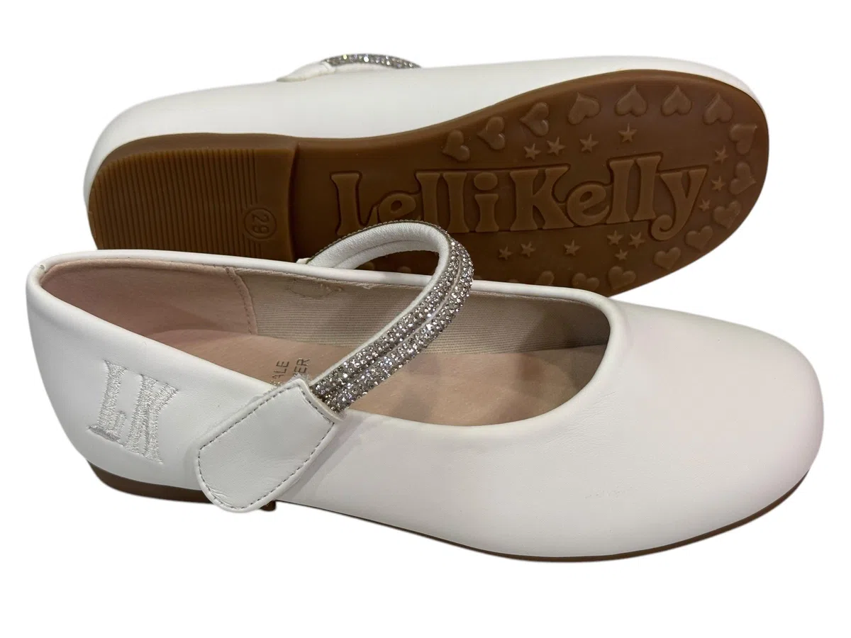 Lelli Kelly Ballerina da Ragazza Anita LKBA4837 Bianco (Bianco, Sistema Taglie Calzature EU, Bambino Piccolo (2-5 Anni), Numero, Media, 31)