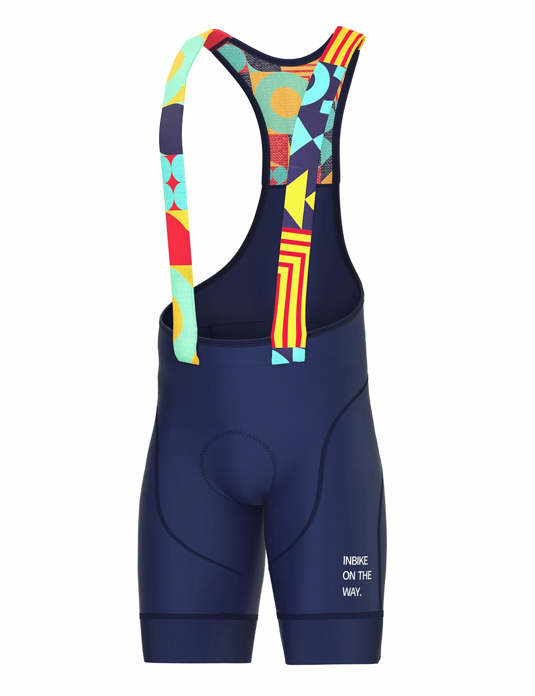 INBIKE Salopette Ciclismo Uomo Imbottite 3D Pantaloncini con Bretelle da Bici da Strada Pantaloncini MTB Asciugatura Rapida Pantaloncini Estivi Traspirante