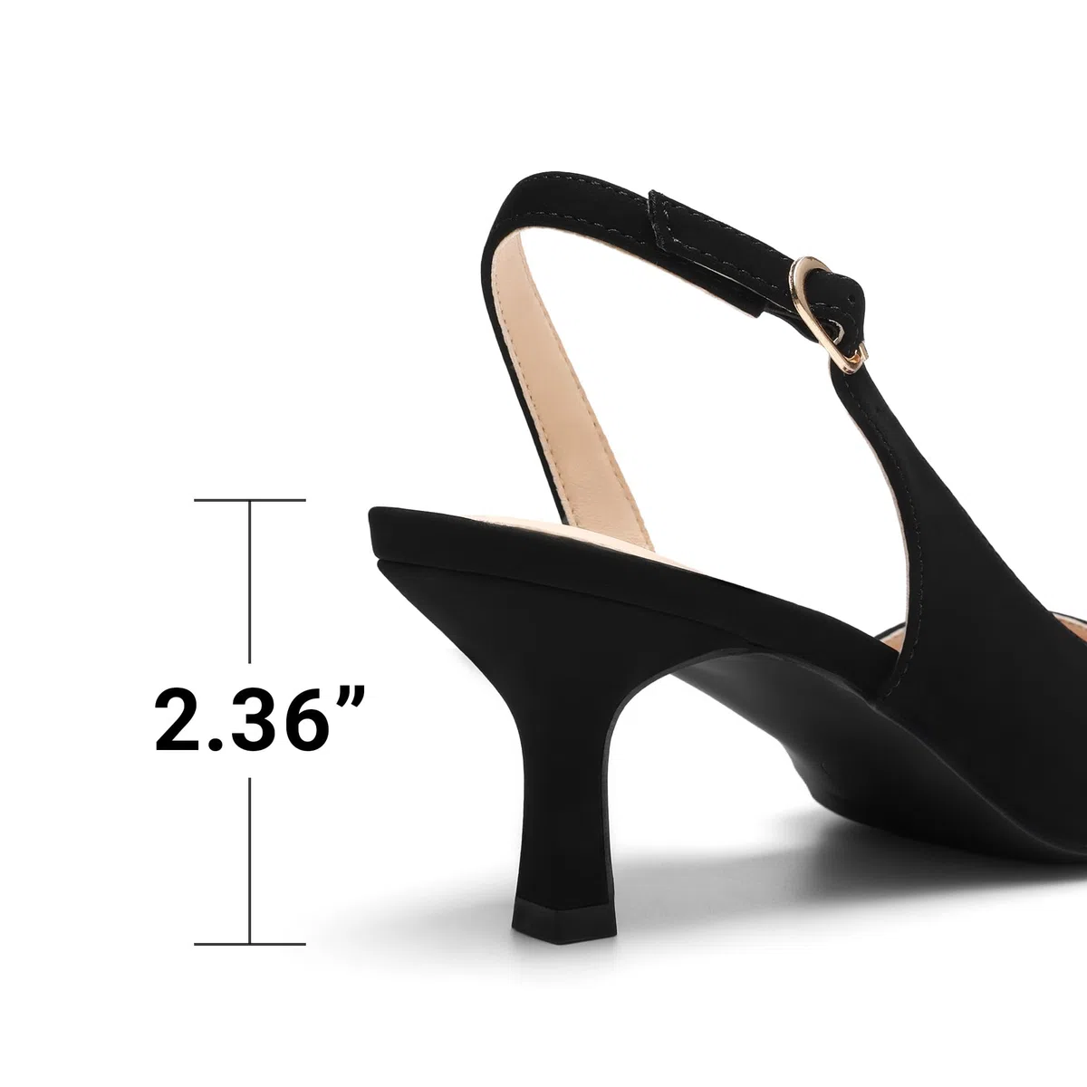 DREAM PAIRS Scarpe da Donna con Tacco a Spillo, Punta Chiusa, Décolleté Basse, Slingback Donna da Sposa e Festa