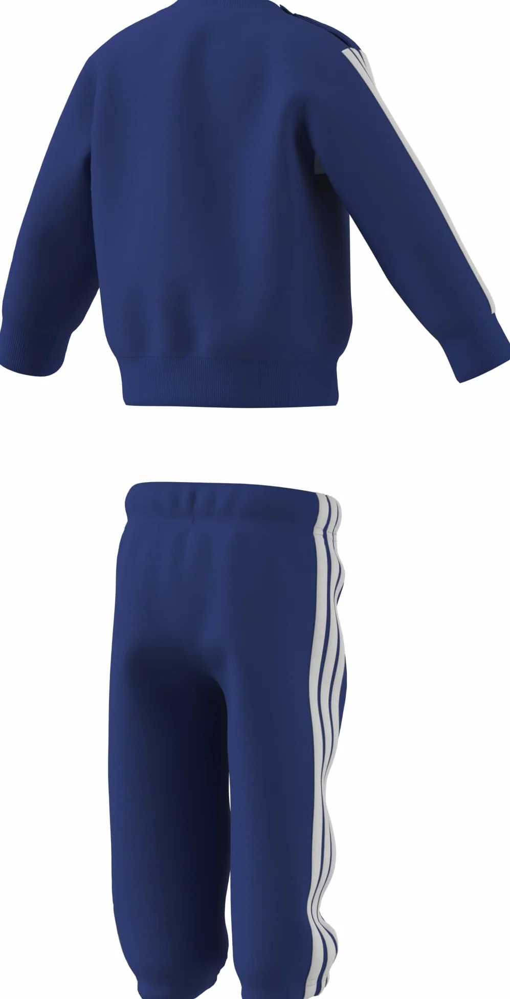 adidas Unisex - Bimbi 0-24 SEASONAL ESSENTIALS TIBERIO 3 STRIPES FLEECE CREW SET