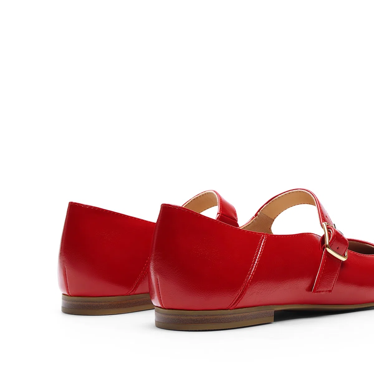 DREAM PAIRS Ballerine Mary Jane da Donna con Cinturino Regolabile con Fibbia, Fodera Morbida, Punta Quadrata per Ufficio e Tempo Libero