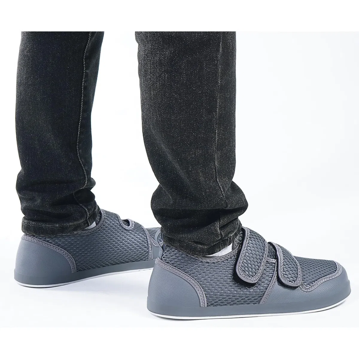 Hsyooes Scarpa Ortopedica Donna Scarpe Diabetiche Uomo Pantofole Ortopediche Regolabili Pantofole Camminata Anziani Strappo Traspirante