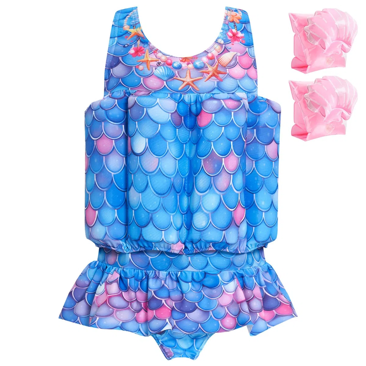 Costume da bagno intero per bambine con galleggiamento Costume da bagno intero per bambini Gilet da bagno Costume da bagno galleggiante