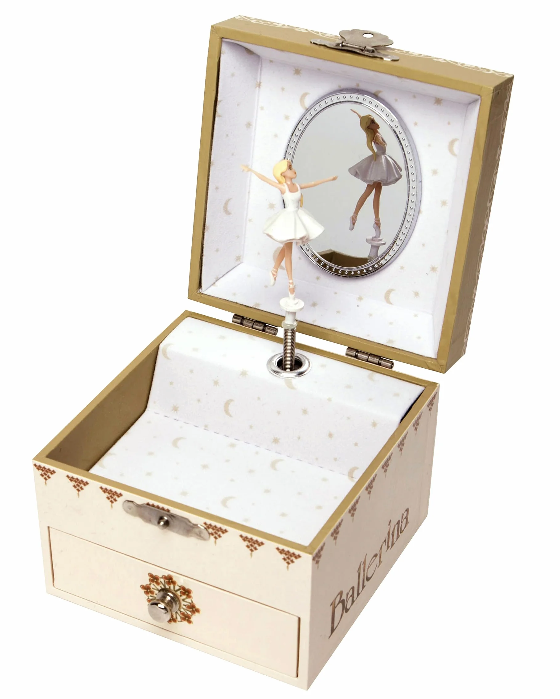 Trousselier Ballerina S20111 Carillon Cubo per Gioielli, 12 x 10.5 x 8.5 cm, Multicolore
