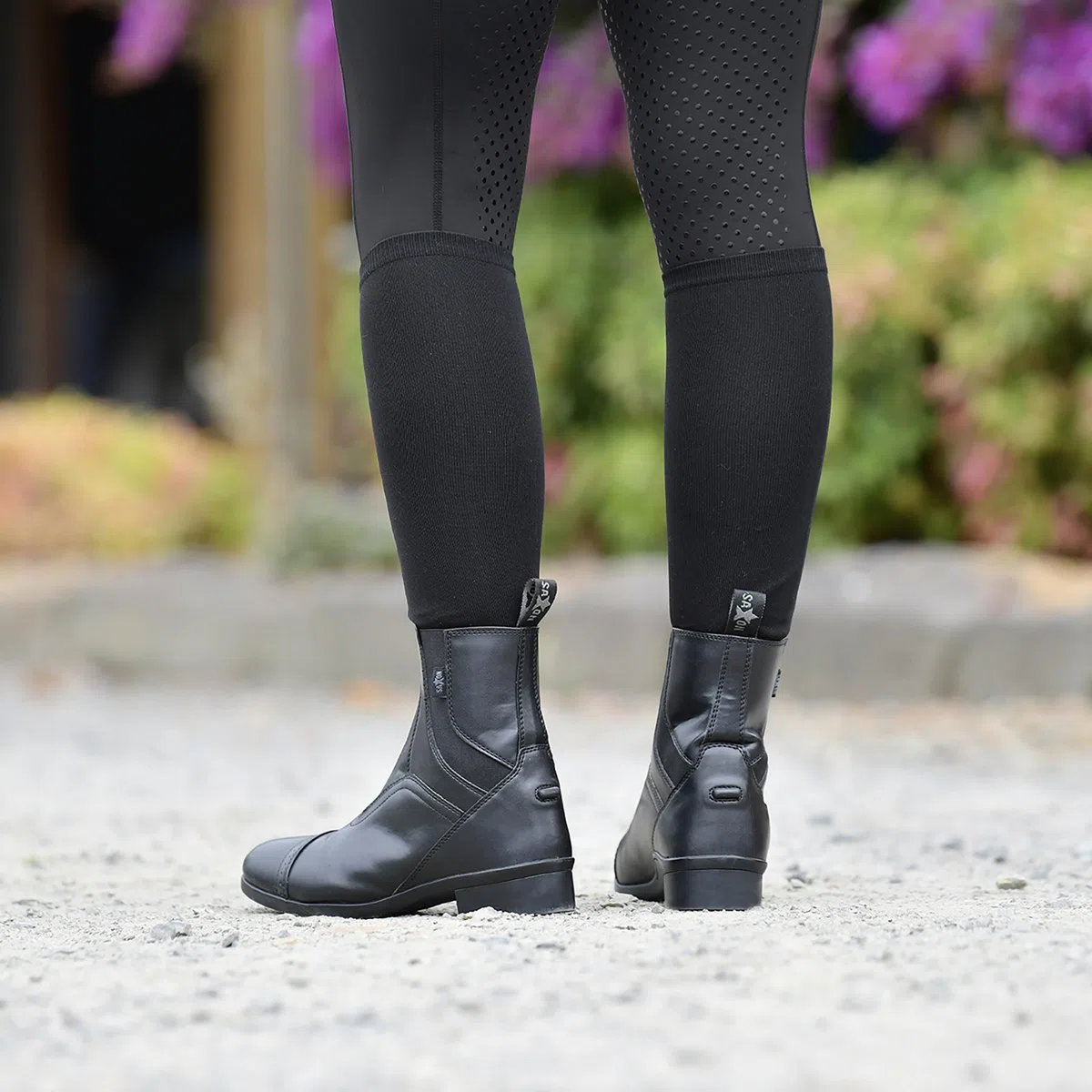 Saxon -Syntovia - Stivali da Equitazione con Cerniera - Unisex (38 EU) (