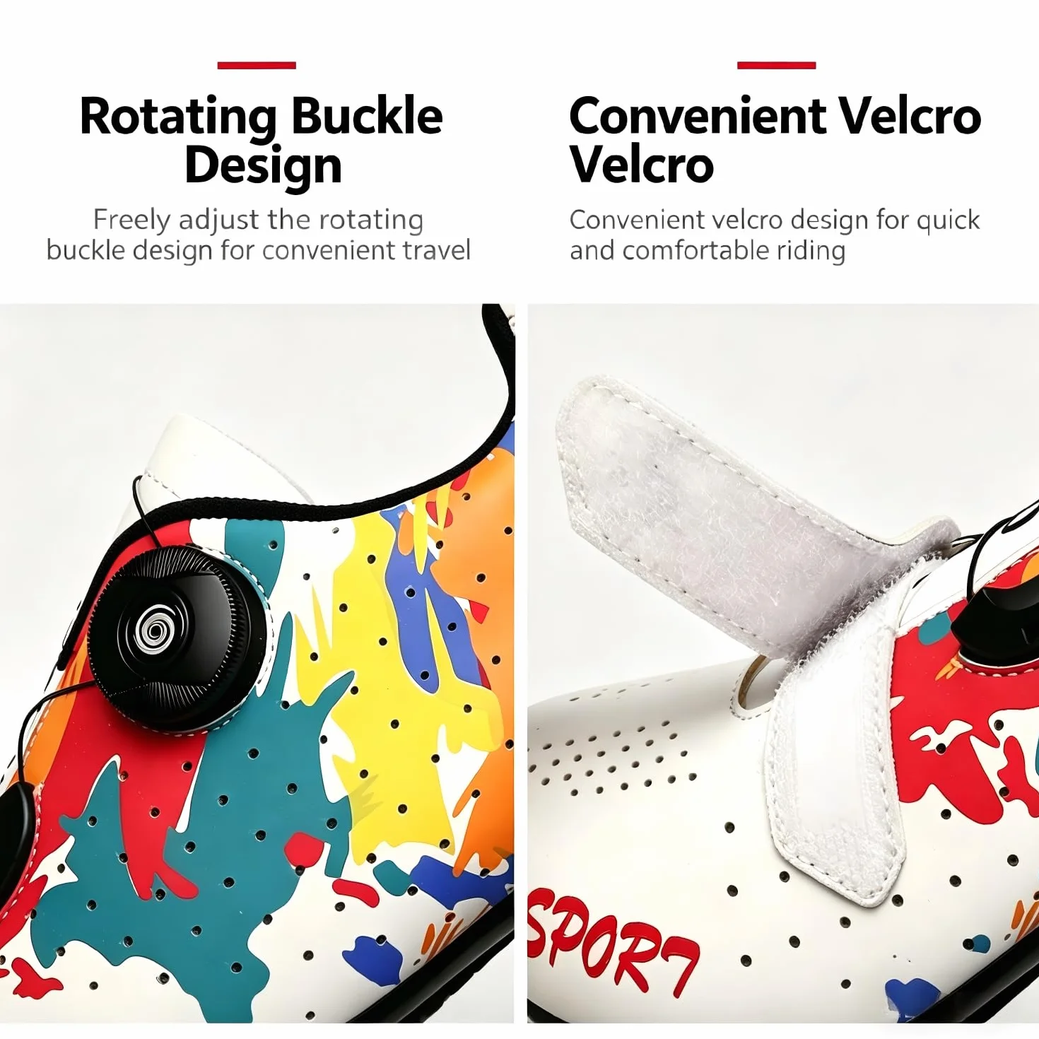 Scarpe Ciclismo Strada Uomo, Scarpe da Ciclismo da Unisex, MTBScarpe da Bicicletta, compatibili con Pedale SPD-SL e Installazione Compatibile SPD/Look KEO Cleats 36-47