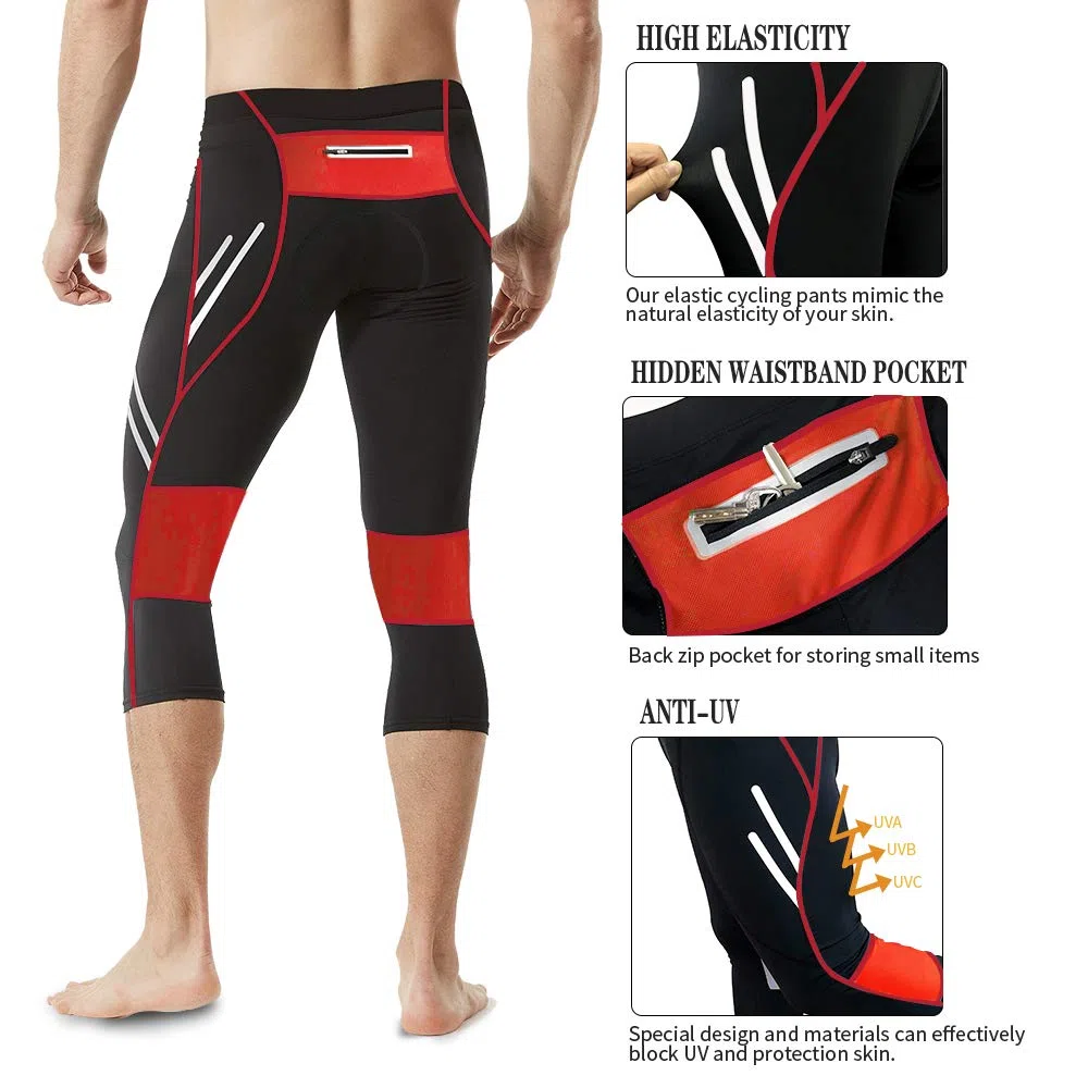 MEETWEE Pantaloni Traspiranti da Ciclismo all'aperto Pantaloni da Mountain Bike da Uomo ad Asciugatura Rapida Pantaloni MTB M-3XL
