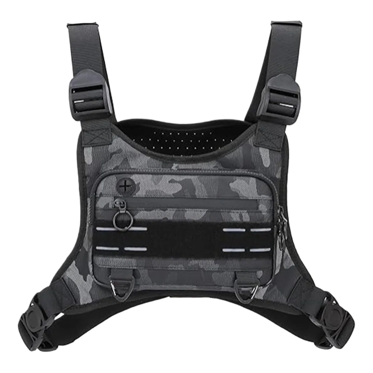 Generico da corsa per uomo - Borsa da corsa leggera da 14 cm*24 cm, sul petto, impermeabile regolabile per gilet | borsa pettorale per zaino in spalla, viaggi, escursionismo all'aper
