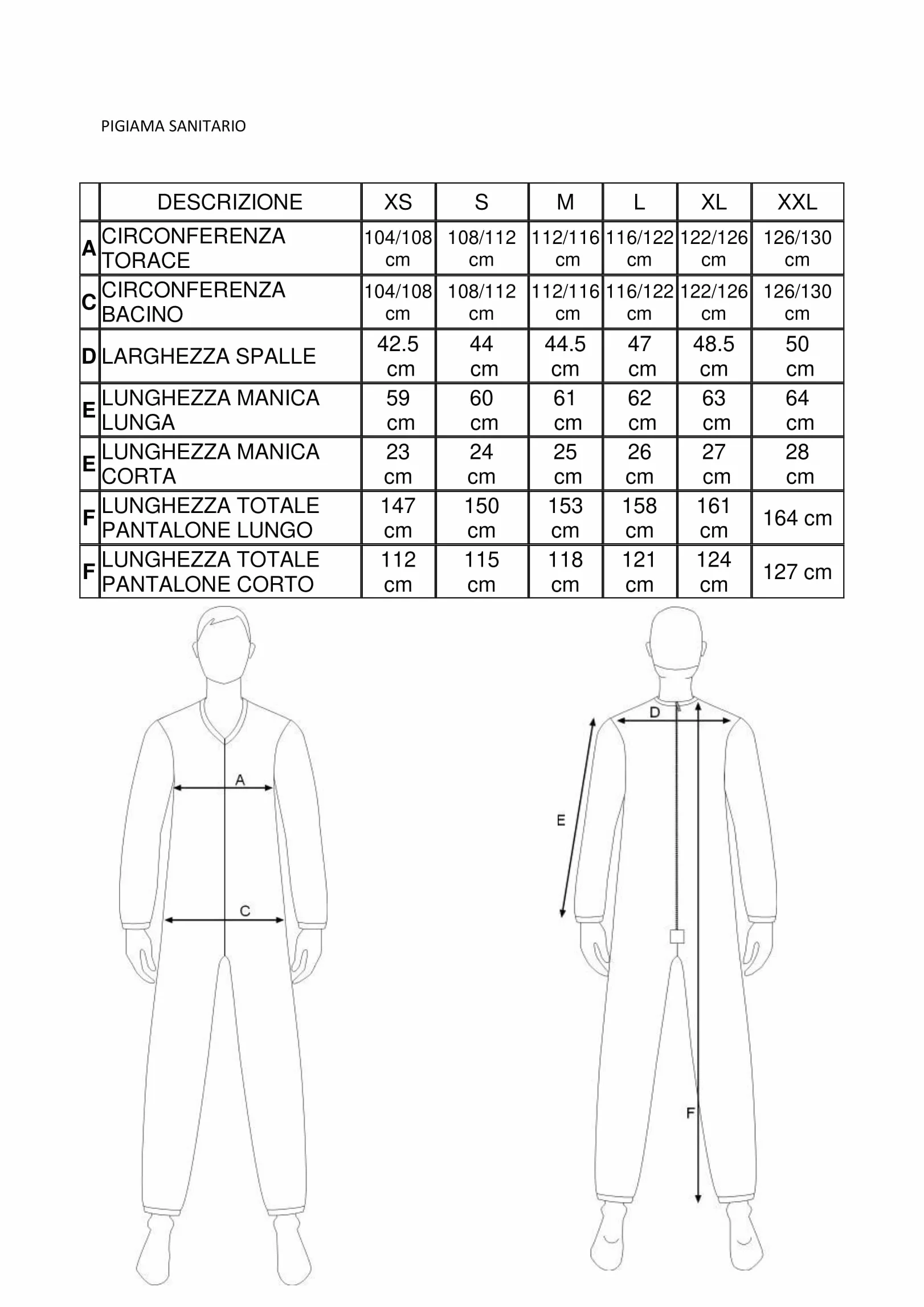 FERRUCCI COMFORT Pigiama Tutone Sanitario Estivo Smanicato in Cotone - 9008/8 - Adatto per Anziani, Incontinenza, Alzheimer, Pantalone Corto, Fresco (Grigio, XL)