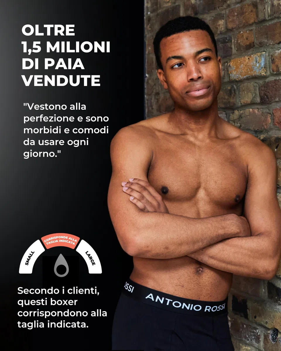 Antonio Rossi Antonio Rossi (Confezione da 12) Boxer Aderenti da Uomo Fitted Boxer Hipsters Uomo (Pacco da 12)
