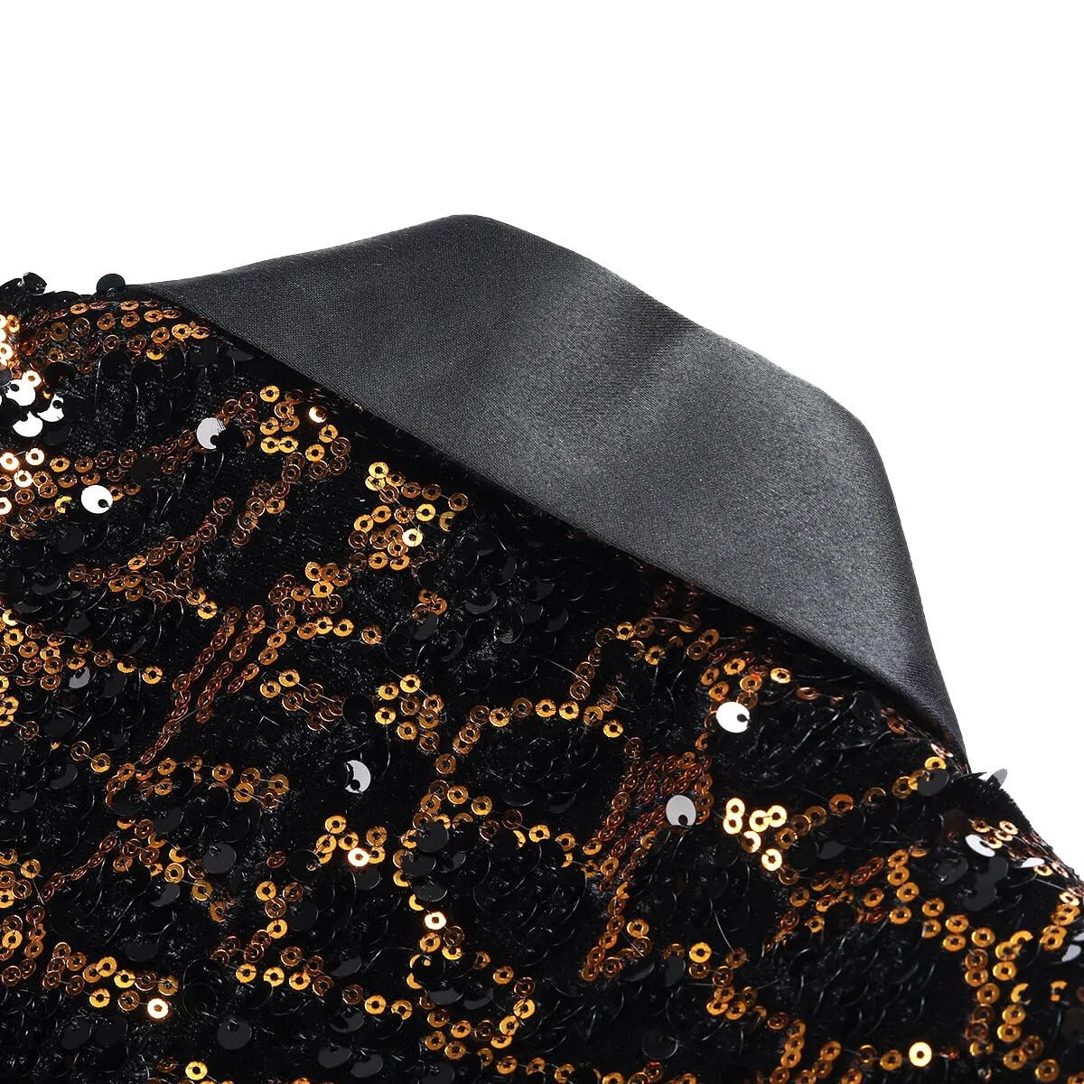 Allthemen Blazer Uomo Casual in Velluto Scollo Notch di Lusso Giacca Slim Fit Floral Prints Chic Jackets