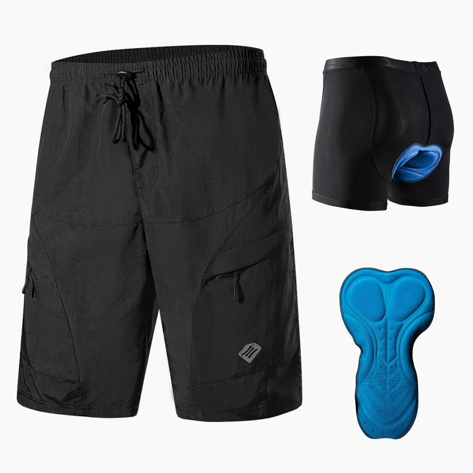 Santic Pantaloncini Ciclismo Uomo Pantaloncini Ciclista Pantaloncini Bicicletta Ciclismo Uomo