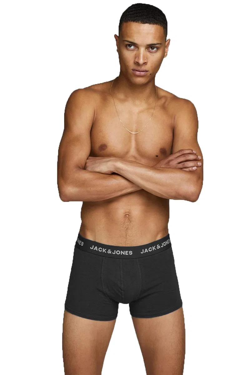 JACK & JONES Set da 5 Boxer Uomo Stretch Mutande Jersey Costume Intimo