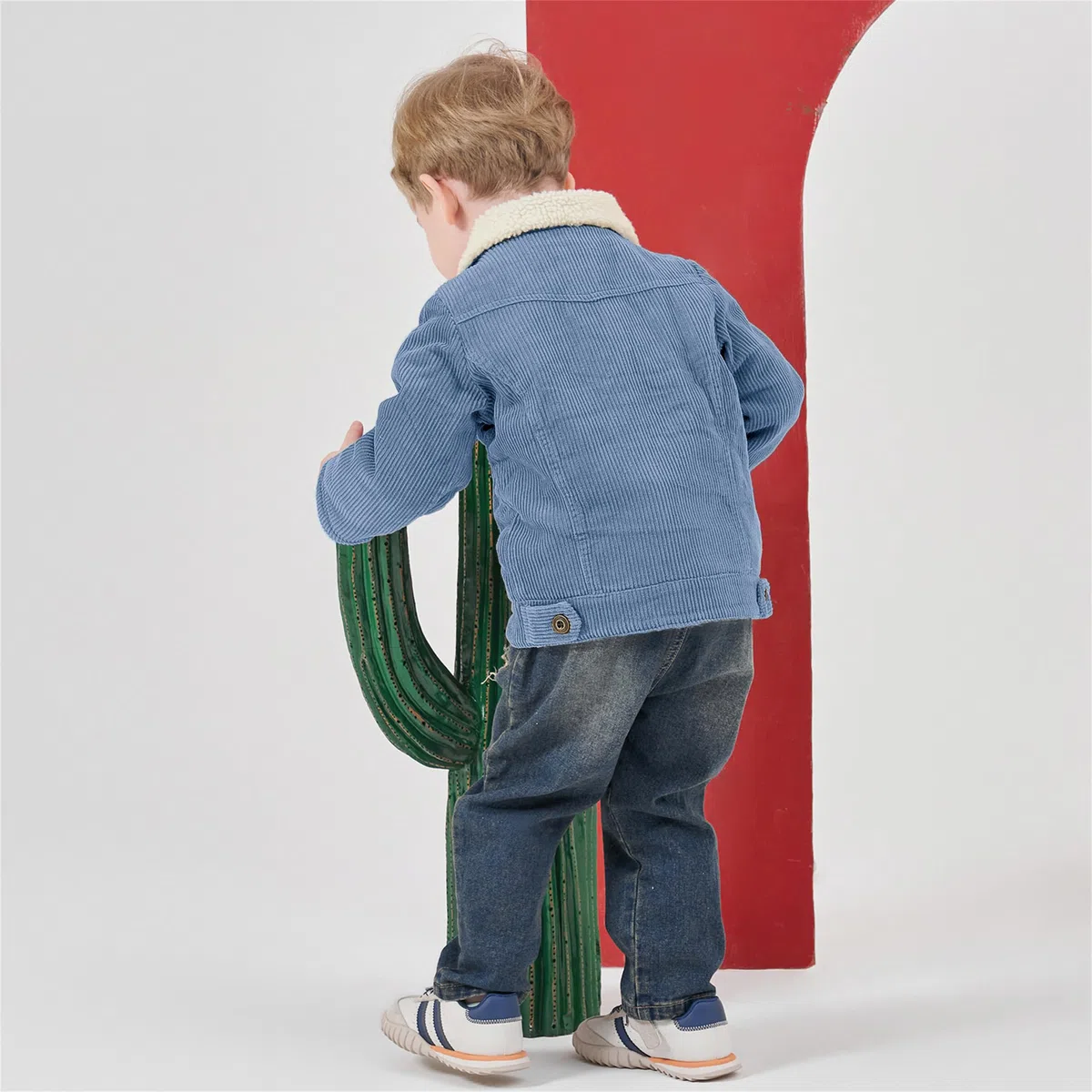 Volunboy Bambino Ragazzi Giacca in Pile Foderata, L'Autunno Inverno Sherpa Bambini Felpato Cappotto Giubbotto