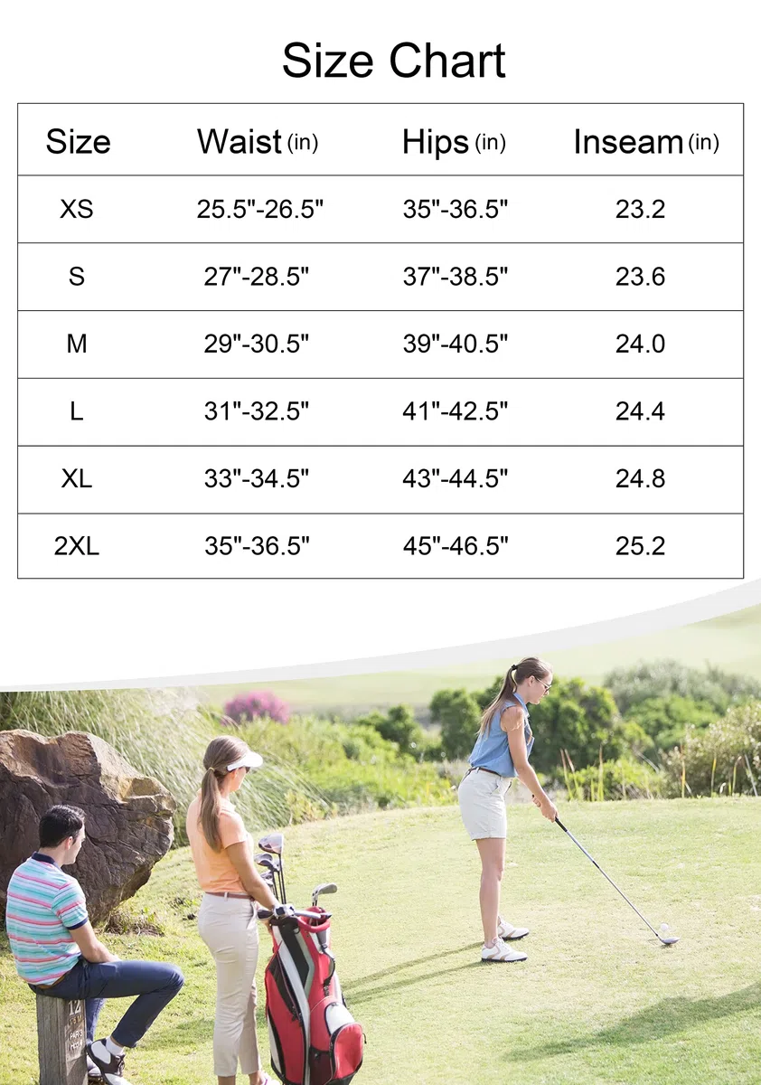 Soothfeel Pantaloni da golf donna con 5 tasche