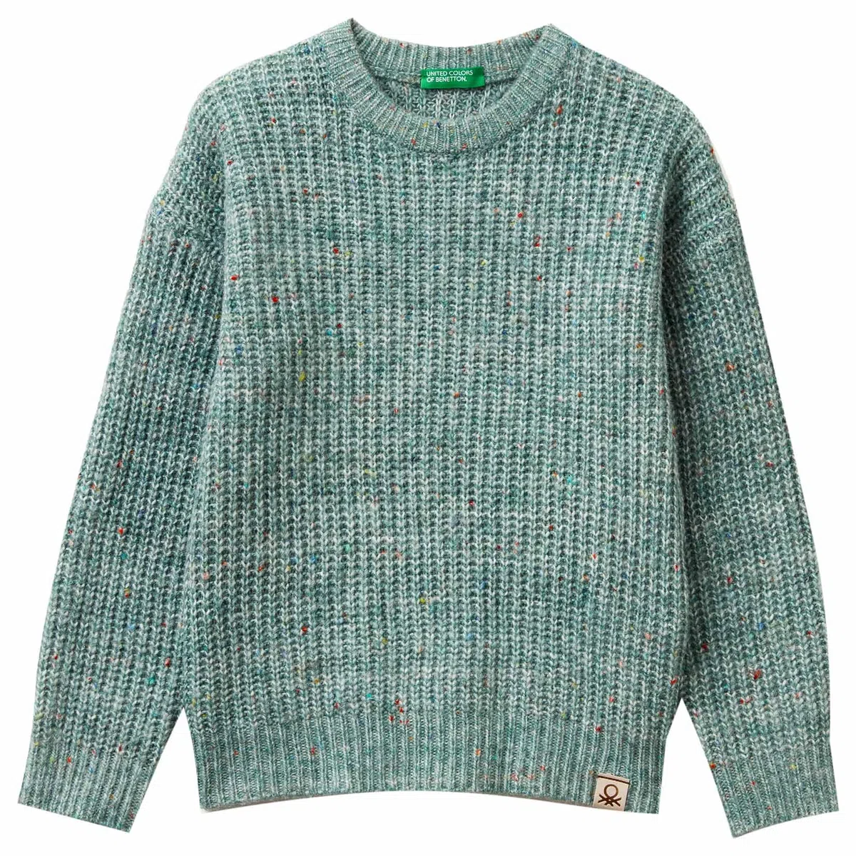United Colors of Benetton Maglia G/C M/L 17UFC109Y Maglione, Grigio, 120 cm Bambino