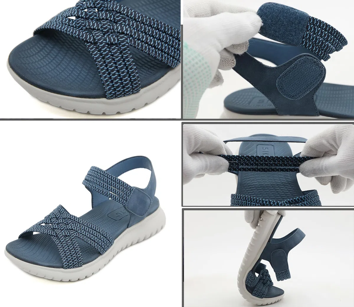 Meik Mangni Sandali Sportivi da Donna Estive Scarpe da Spiaggia Moda Sandali con Punta Aperta Antiscivolo Traspiranti 35-42 EU