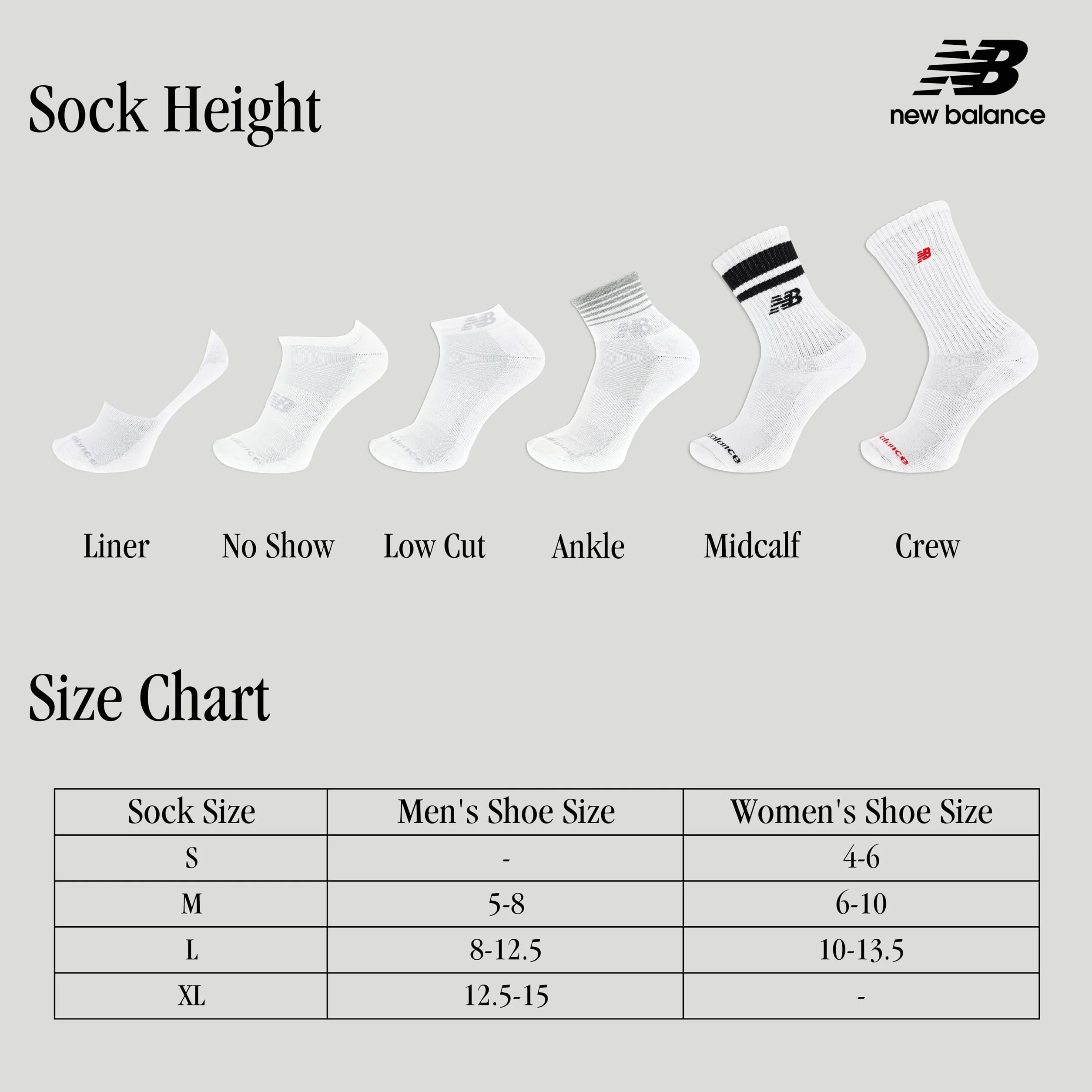 New Balance Performance Cushioned Low Cut Socks - 6 & 12 Pairs - Moisture Wicking Taglio basso, 6 paia Unisex - Adulto