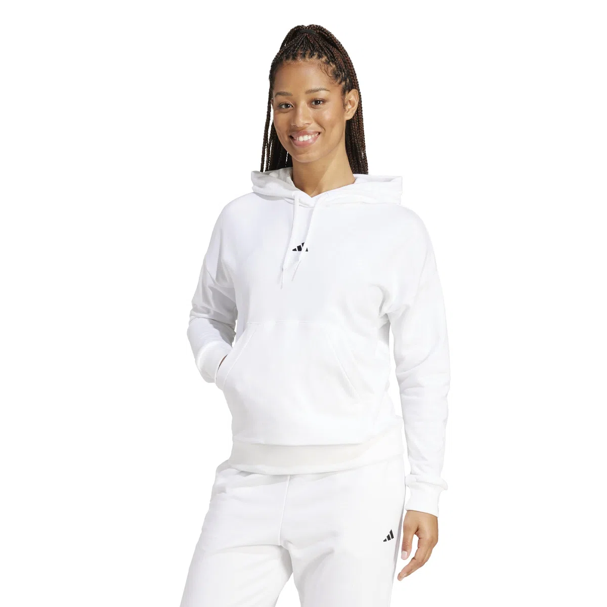 Adidas Donna Essentials Small Logo French Terry Hoodie