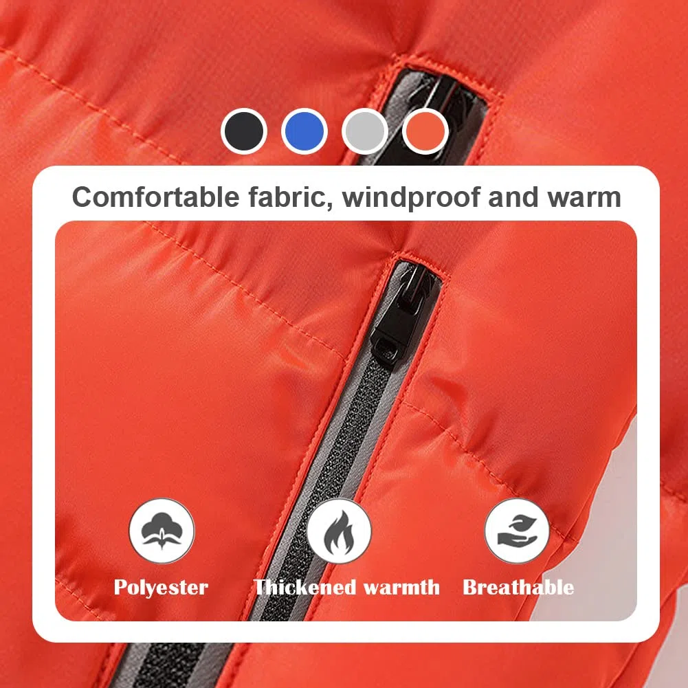 Cappotto Invernale Per Ragazzo Giacca Calda Antivento Parka Giubbotto Incappucciato Trapuntato Cappotto