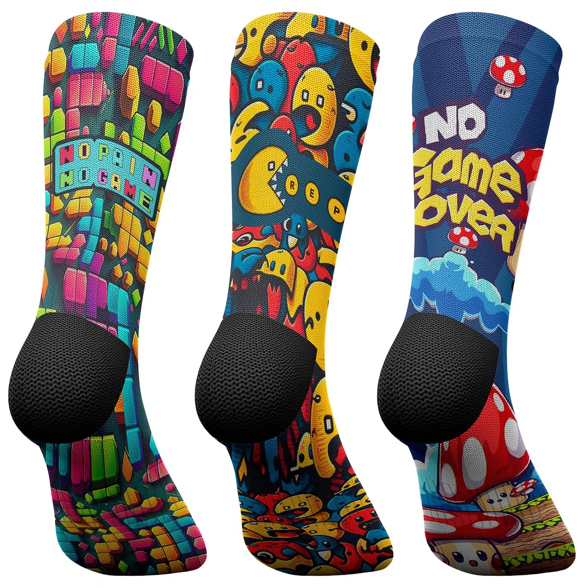 Jungle Socks Confezione da 3 divertenti calze sportive per Crossfit, Palestra, Ciclismo, Corsa, Padel, Sollevamento Pesi, Trekking. Comodo, resistente e senza cuciture. Progettato in Europa.