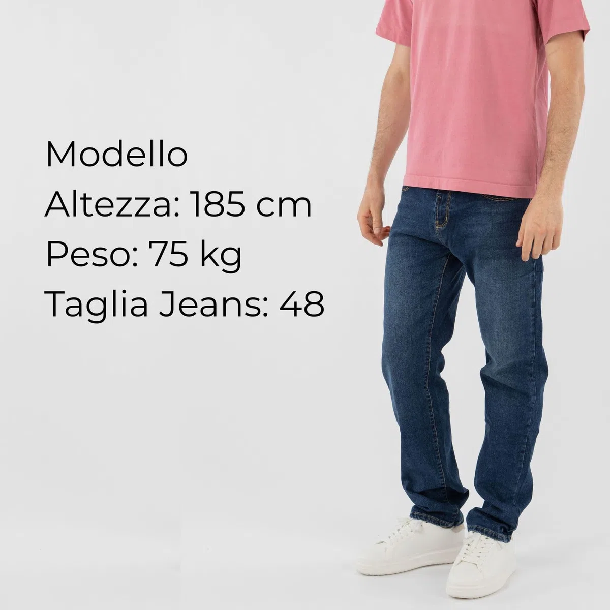 TONY BACKER - Jeans Uomo Regular Fit, Pantaloni Elasticizzati Comodi per Tempo Libero,Jeans da Lavoro Uomo, Stile Casual, Blu Jeans, Jeans Nero