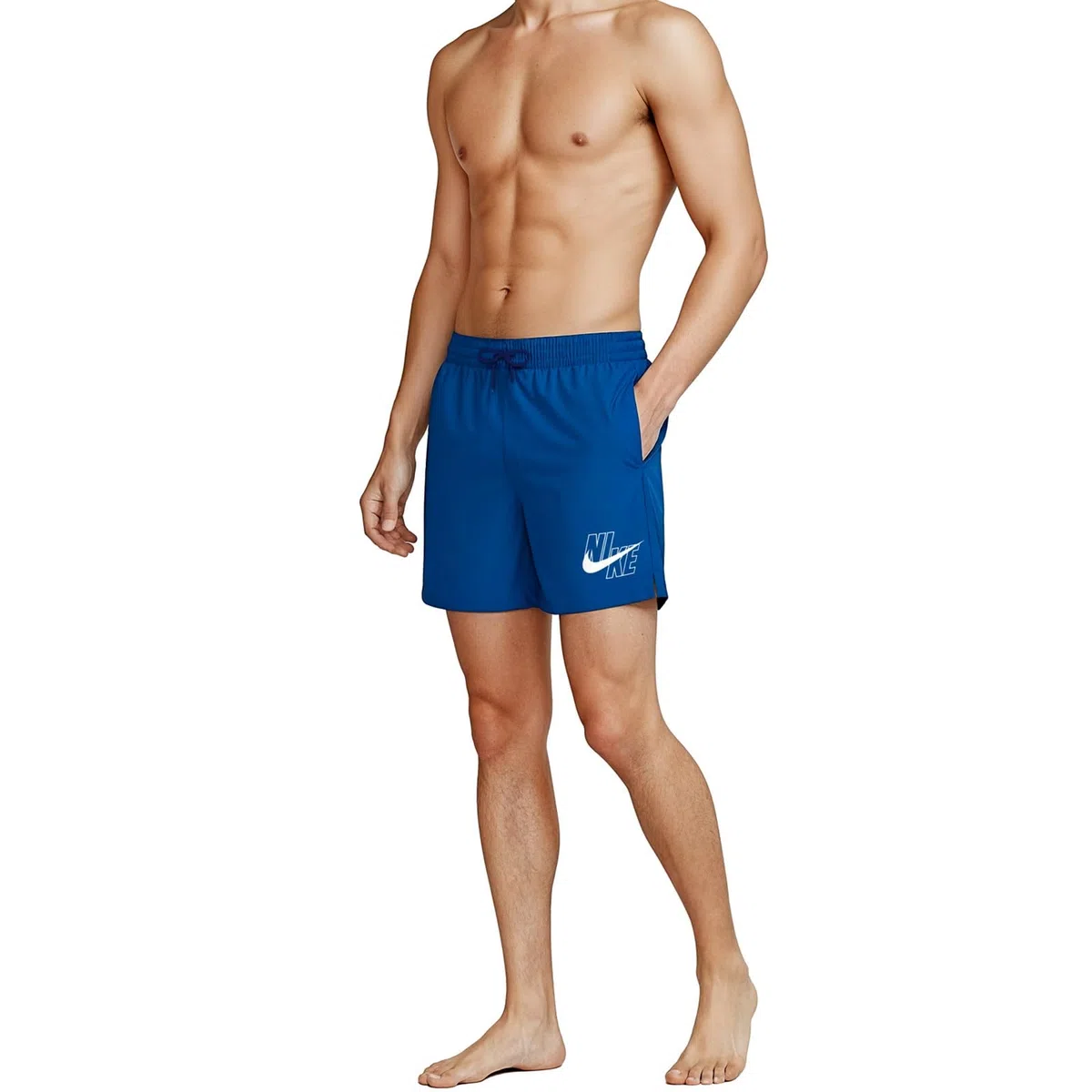 Nike Nike Swim Breaker Swim Logo 5" Volley Short Game Royal Swim Trunks Bambine e Ragazze