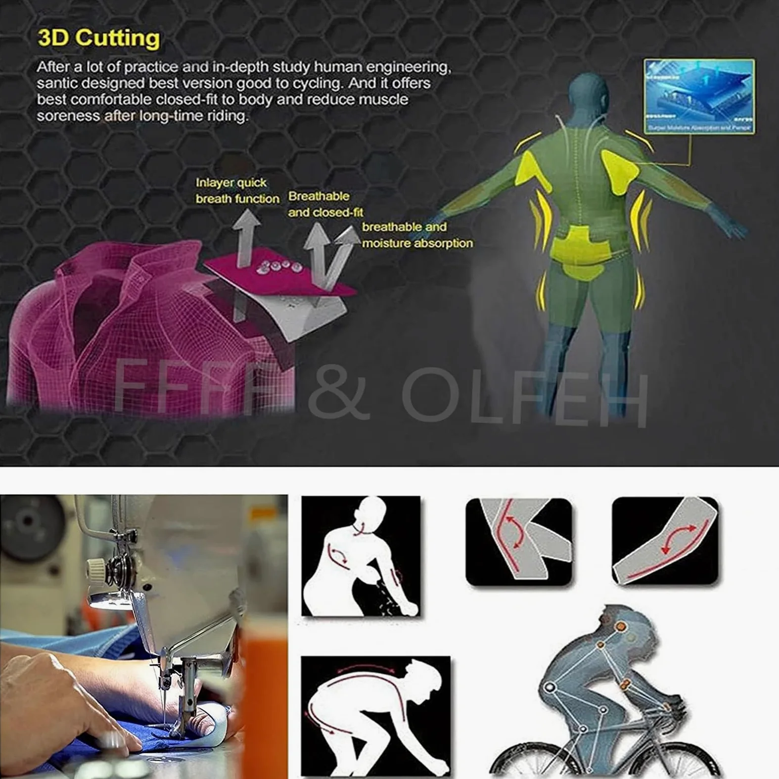 Abbigliamento Ciclismo Uomo Invernale Tuta da Ciclista Manica Lunga Completo MTB Bici,Maglia Bicicletta Termico Vello Giacca e Pantaloni Salopette con 9D Imbottiti Gel