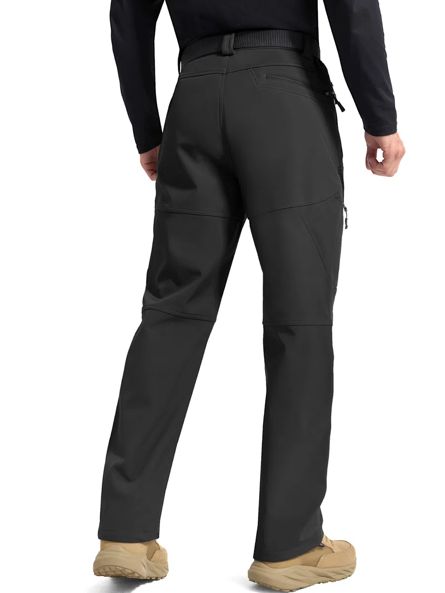 FREE SOLDIER Pantaloni da Lavoro da Uomo per attività All'aperto Pantaloni Softshell Sci Termici Impermeabile Pantaloni Trekking Invernali Pantaloni da Caccia
