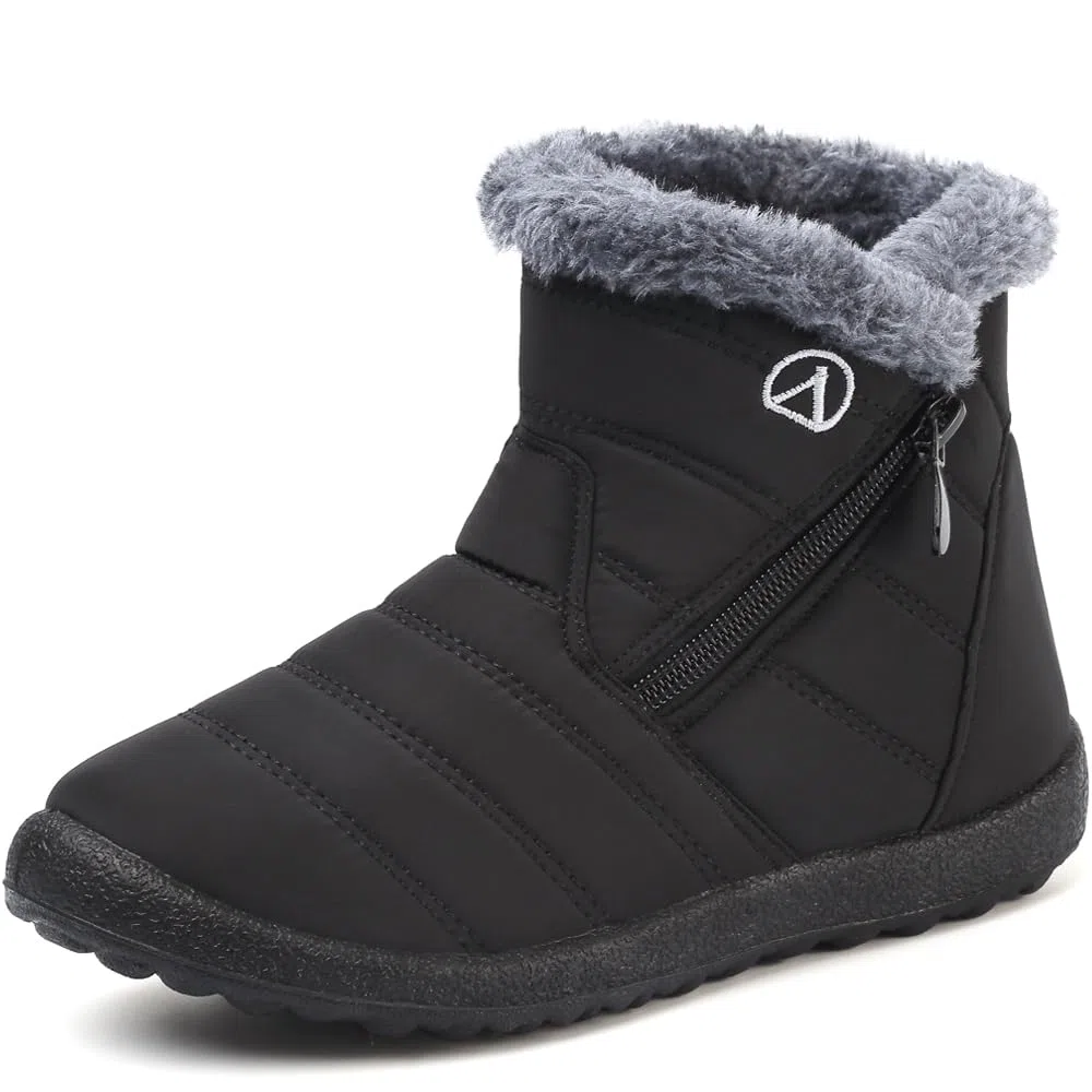 Stivali Ragazze Ragazzi Invernali Stivali da Neve Impermeabili Caldo Peluche Bambini Stivaletti All'aperto Antiscivolo Scarpe Trekking