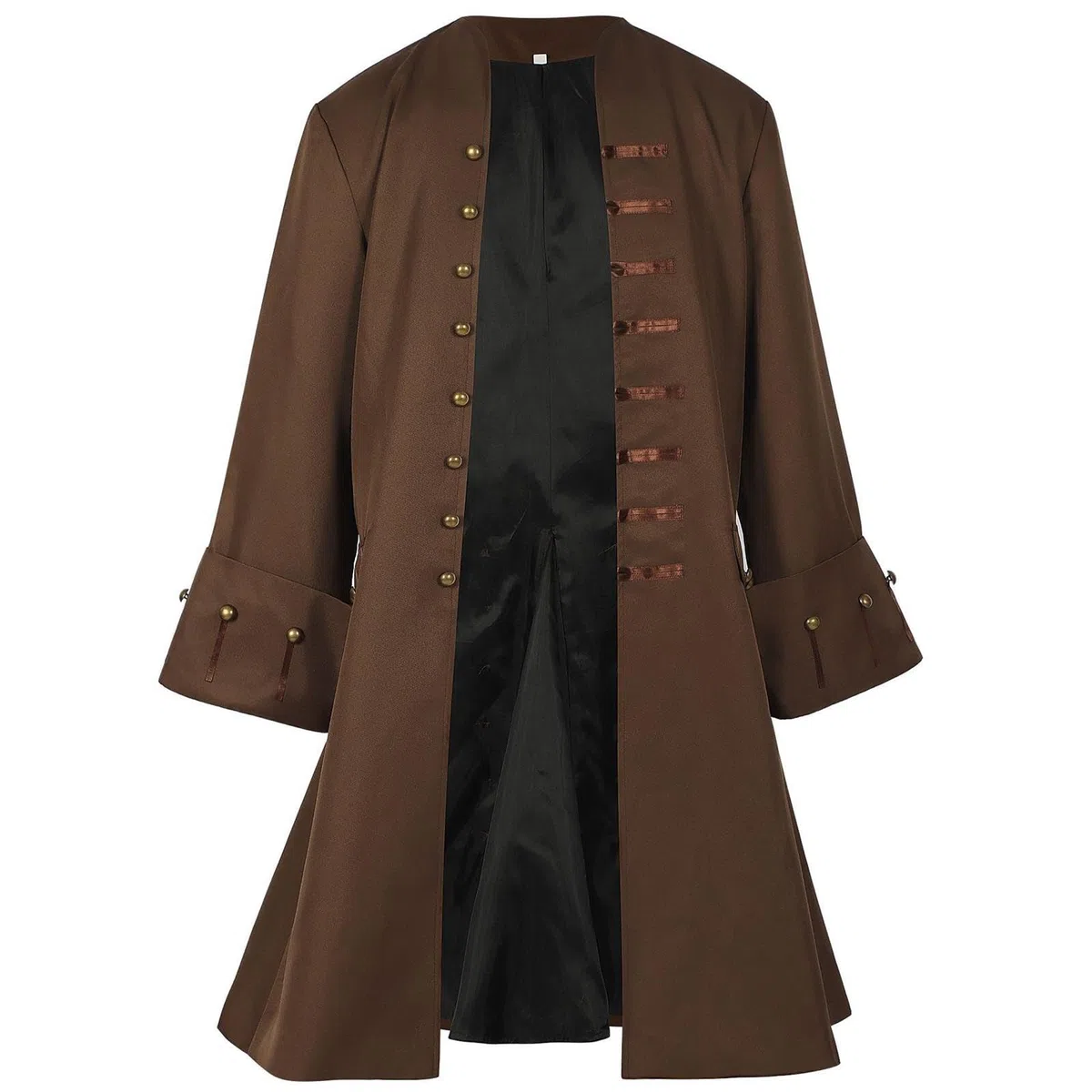 Giacca da pirata da uomo, cappotto da pirata, costume da cosplay, costume medievale, per cosplay, accessori di scena, Halloween, carnevale, vintage, retrò, da uomo, costume da pirata