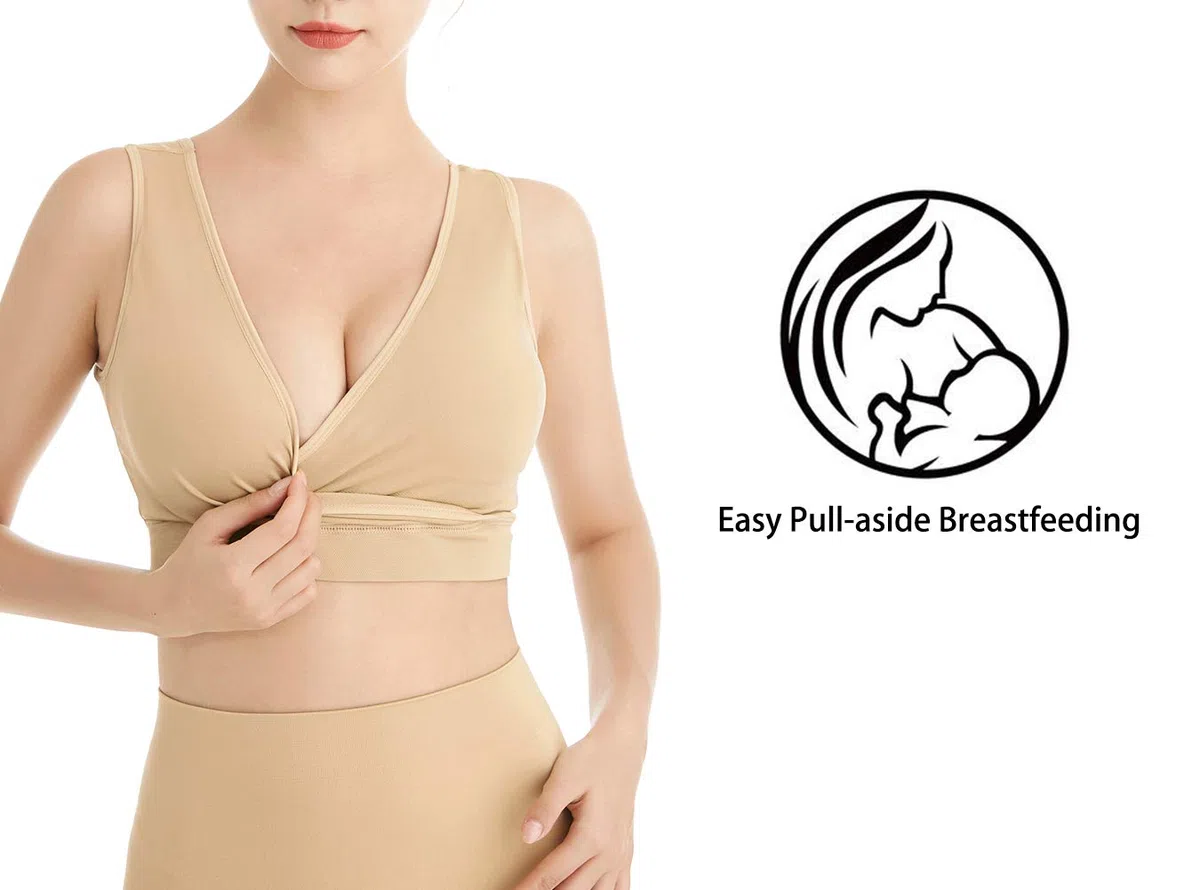 Lemef Reggiseni per Allattamento al Seno Senza Fili, Confezione da 3