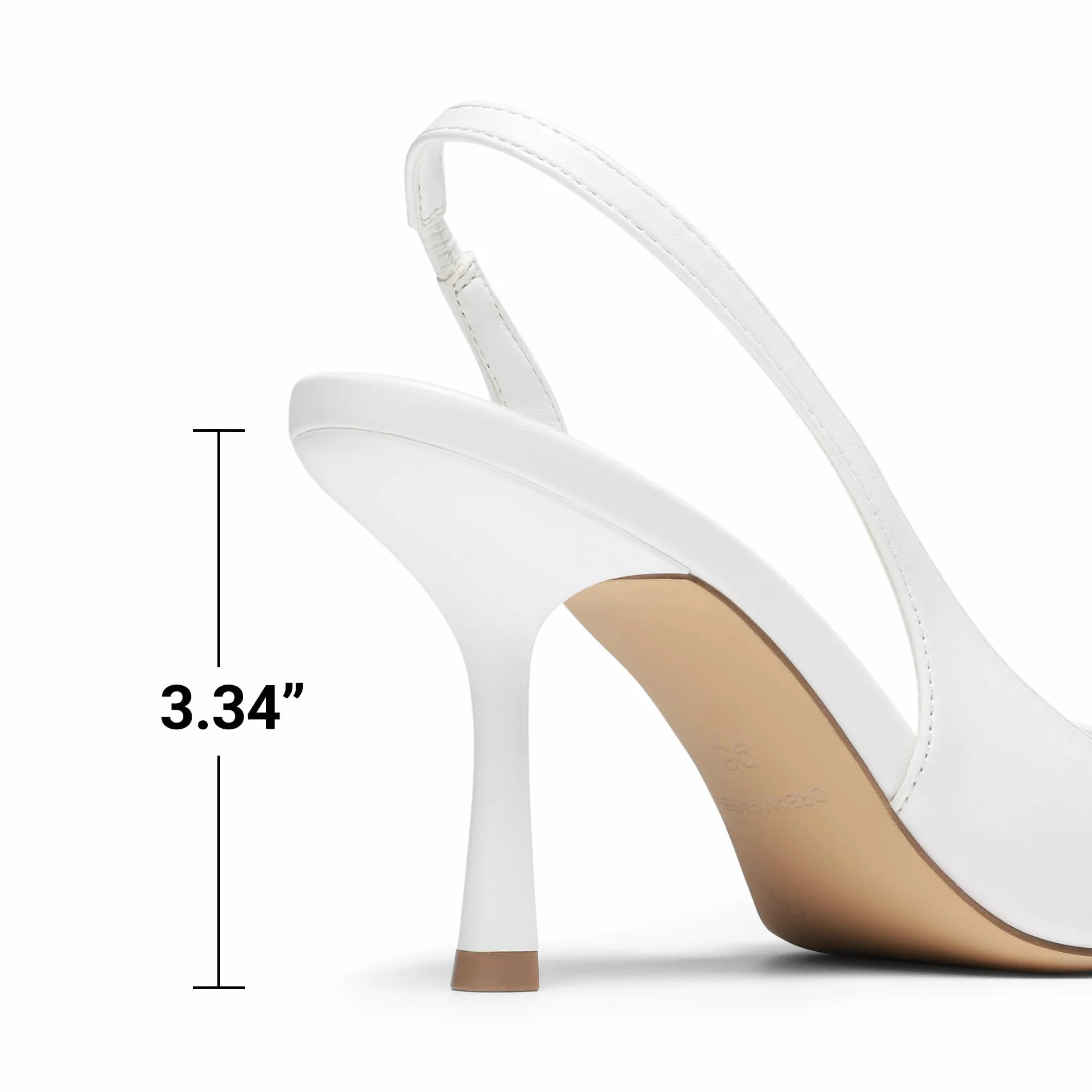 DREAM PAIRS Scarpe Eleganti da Donna con Tacco a Spillo Alto, Punta Chiusa e Slingback, Orsay, Comode, da Sposa, Festa, Lavoro