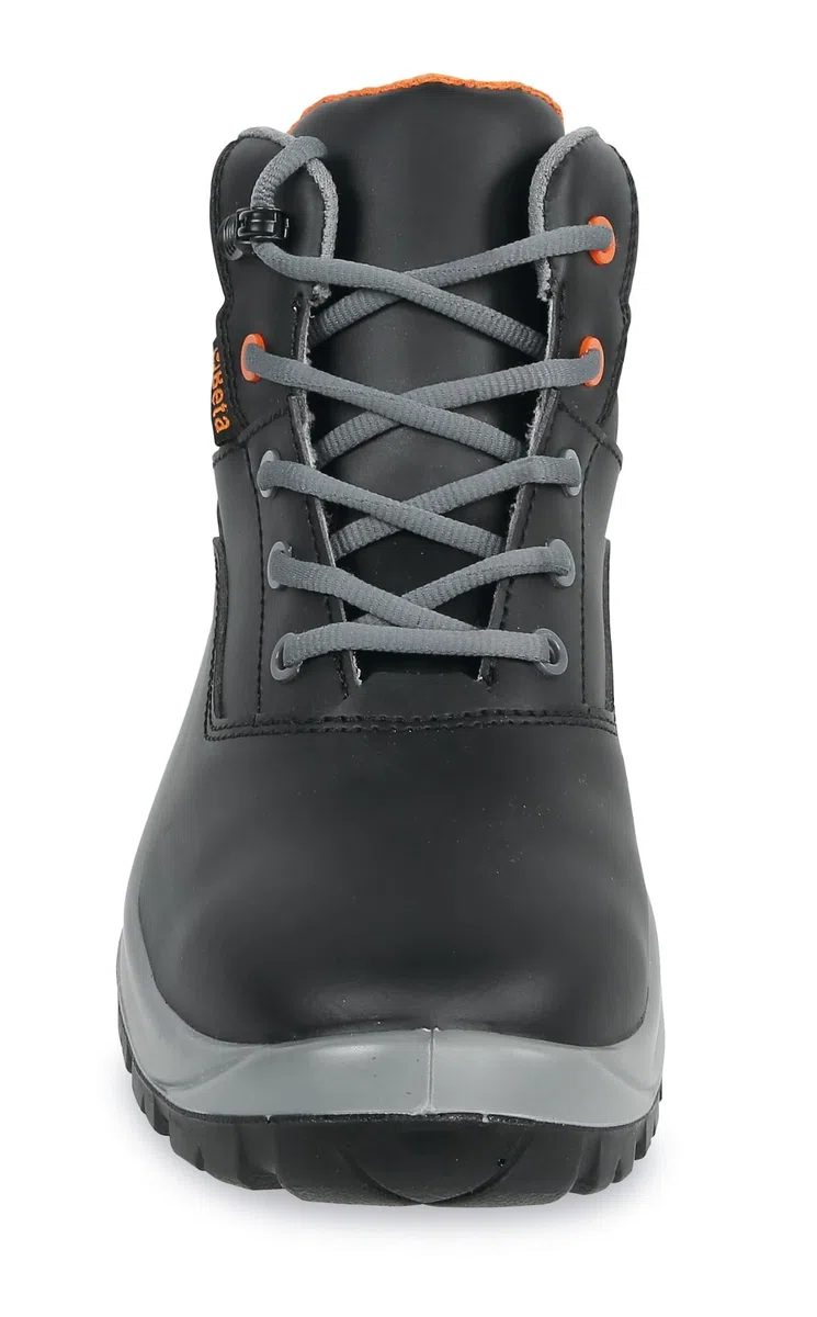Beta 7243NC - Scarpe Antinfortunistiche Basic in Pelle Idrorepellente, Puntale Acciaio 200 J, Suola PU Bidensità, Lamina Antiperforazione