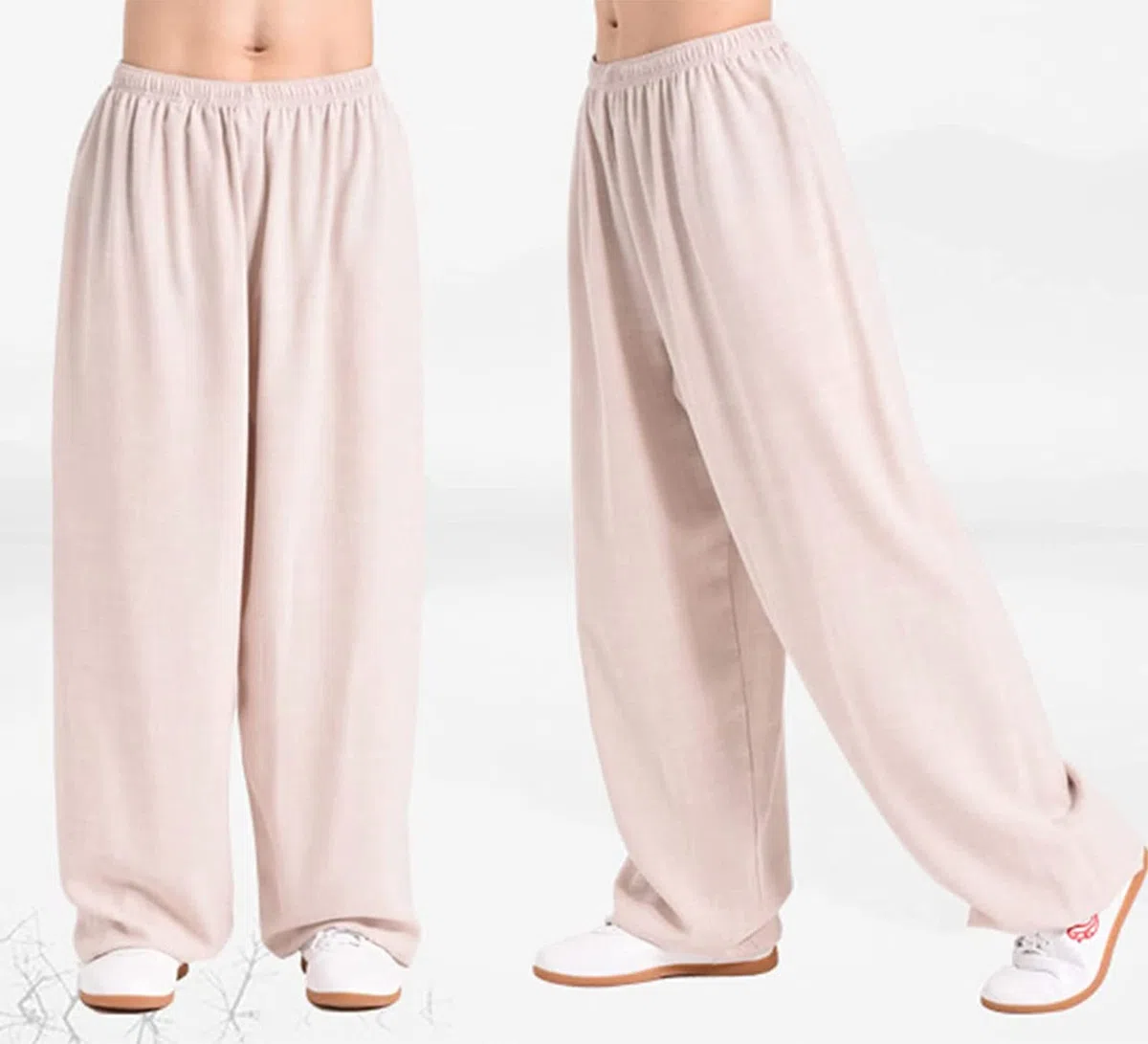 Pantaloni di Arti Unisex Comodo Traspirante Marziali Tai Chi Pants Perdere Peso Pantaloni da Allenamento Tradizionali Taiji Kung Fu Ala Chun Shaolin Pantaloni
