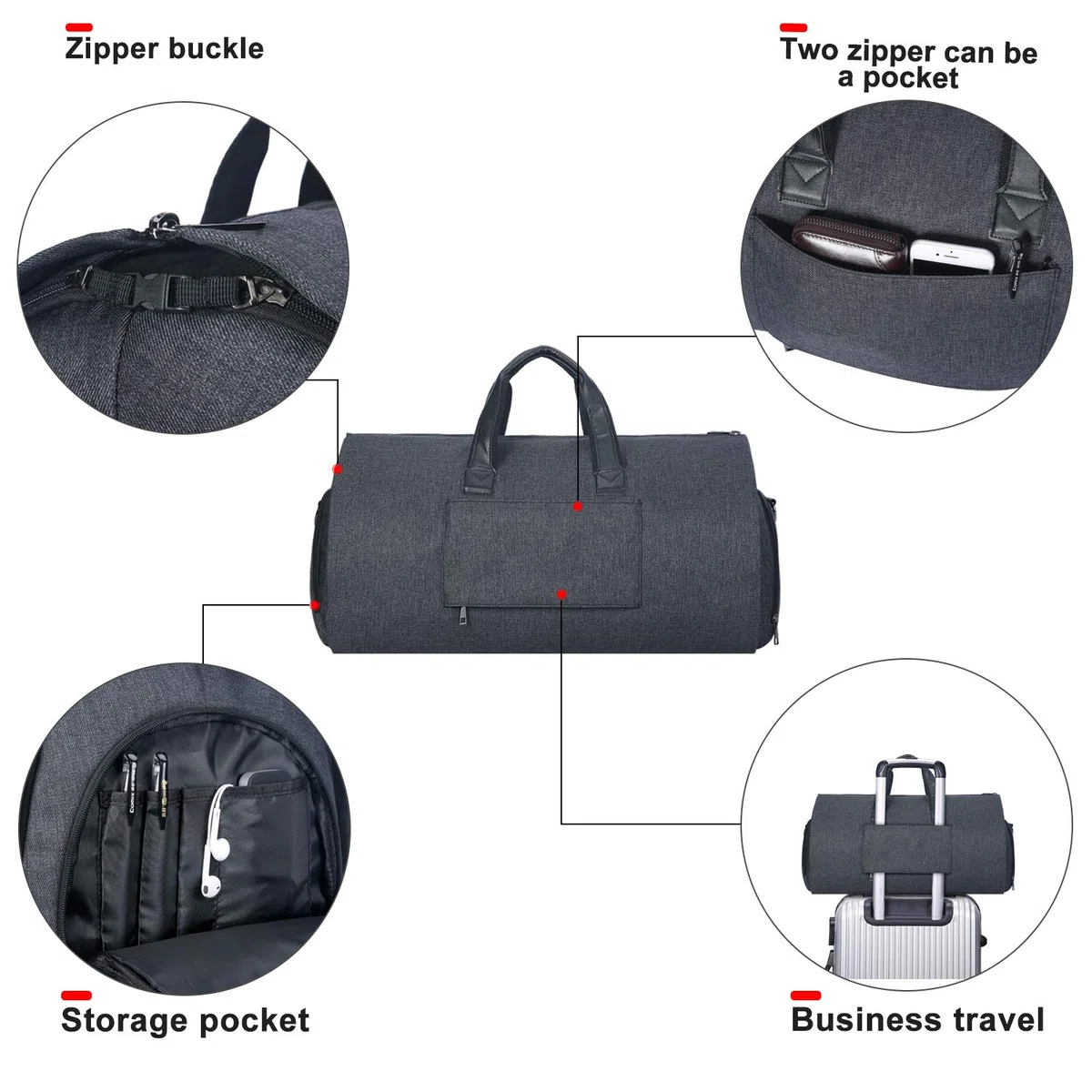 Borsa Porta Abiti I Custodie per abiti I Borsa per abiti I Porta Abiti I Porta Abiti per Viaggio I Borse di Copertura Vestiti
