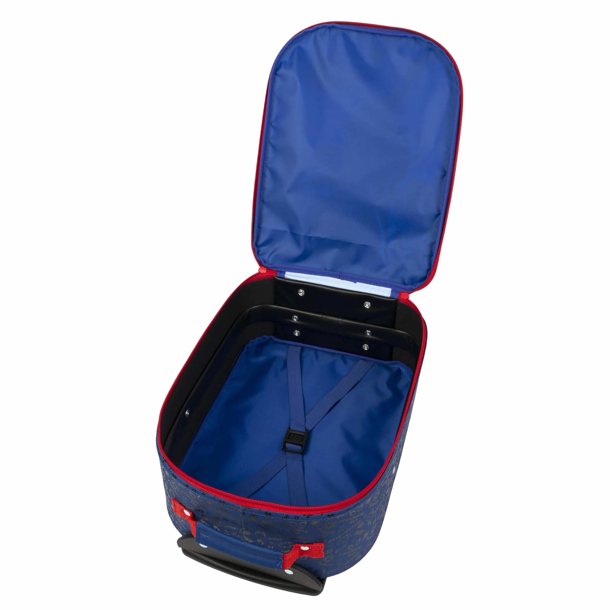 Undercover - Trolley per bambini Spider Man - ampio scomparto principale - compagno di viaggio ideale - asta telescopica regolabile e fissabile