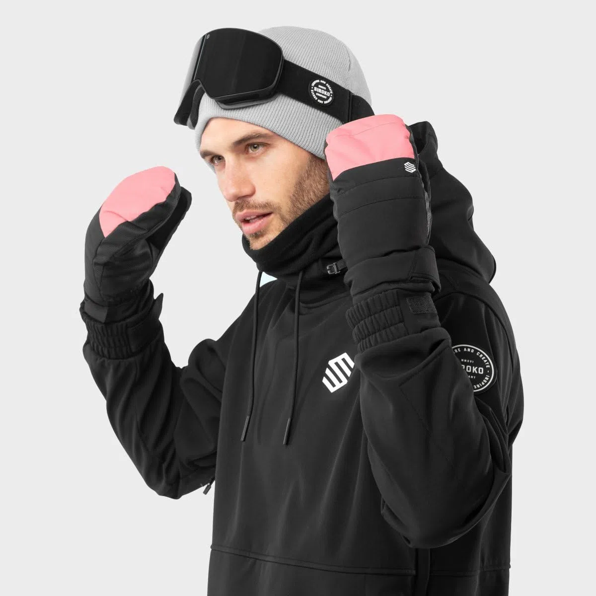 SIROKO - Muffole da Sci e Snowboard PITZTAL Pink